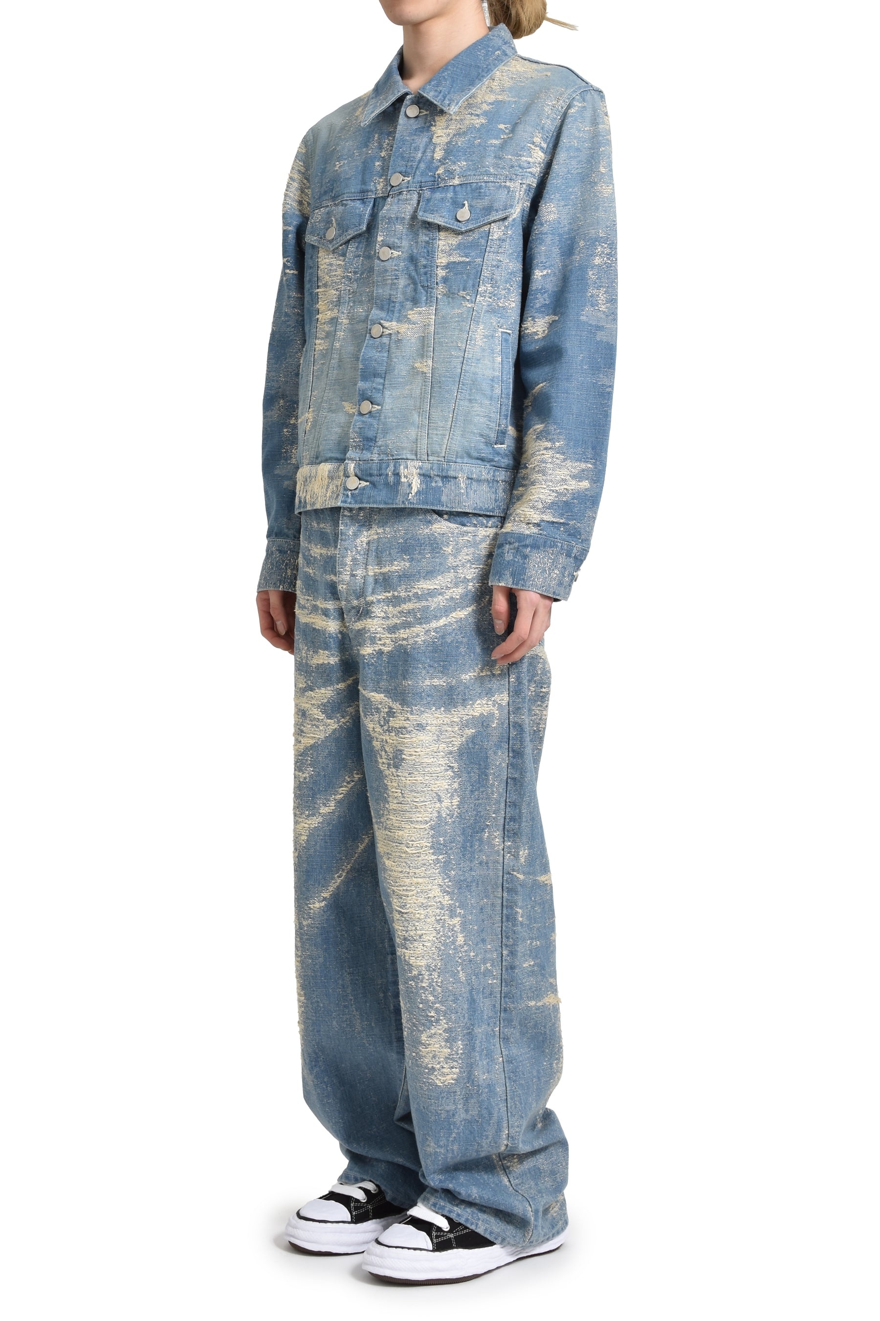 TAAKK WIDE DENIM / IND BLEACH | nubiantokyo | REVERSIBLE