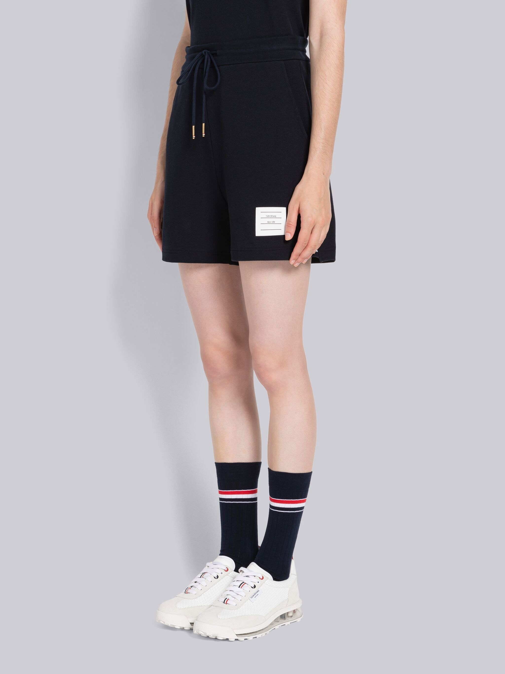 Pique Rib Gusset Stripe Short - 2