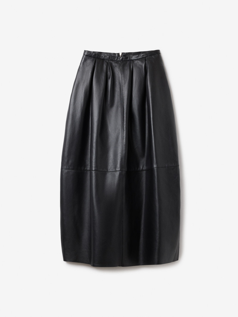 Curved Leather Skirt 1