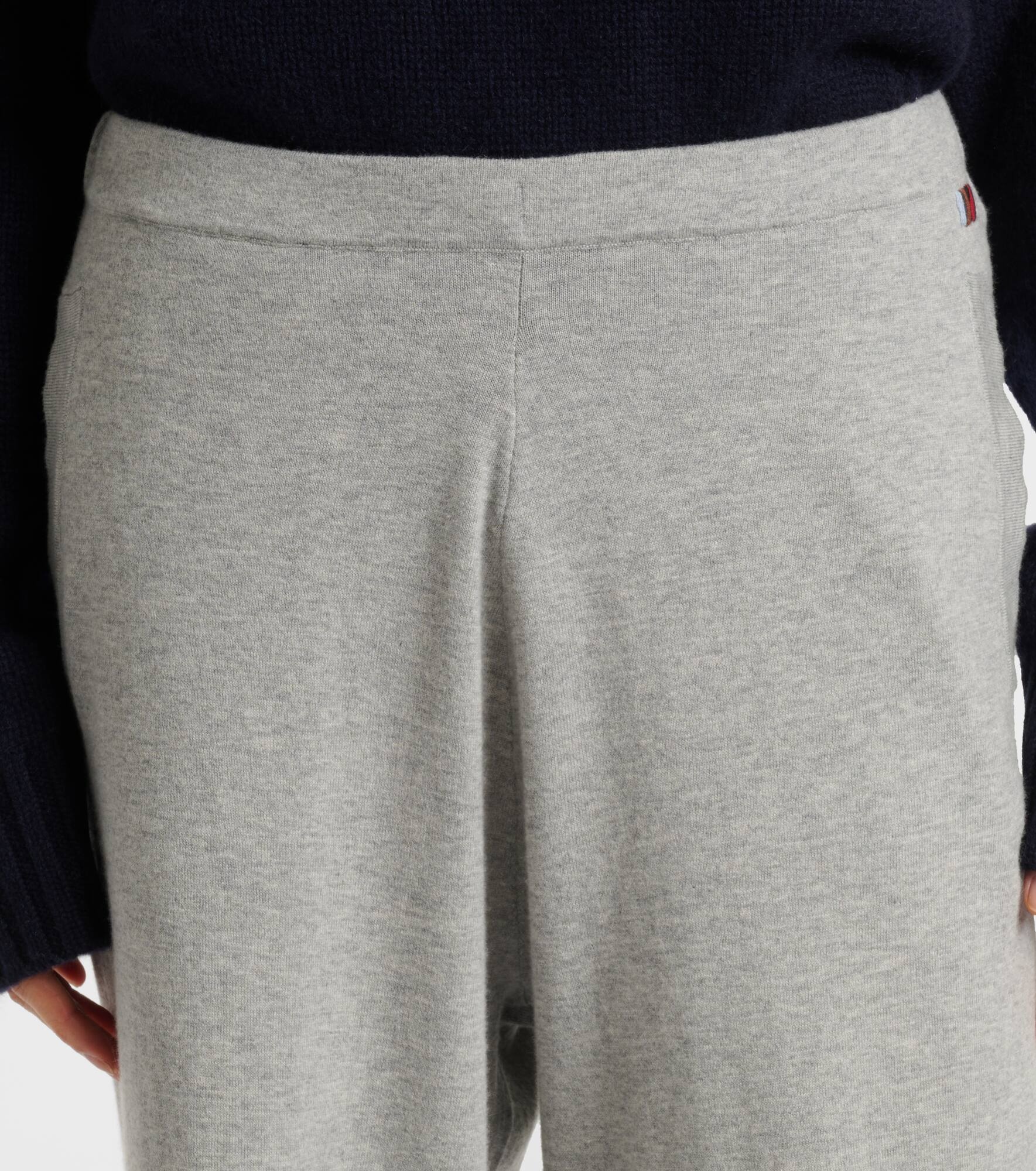 N°353 Relax cotton and cashmere wide-leg pants - 4