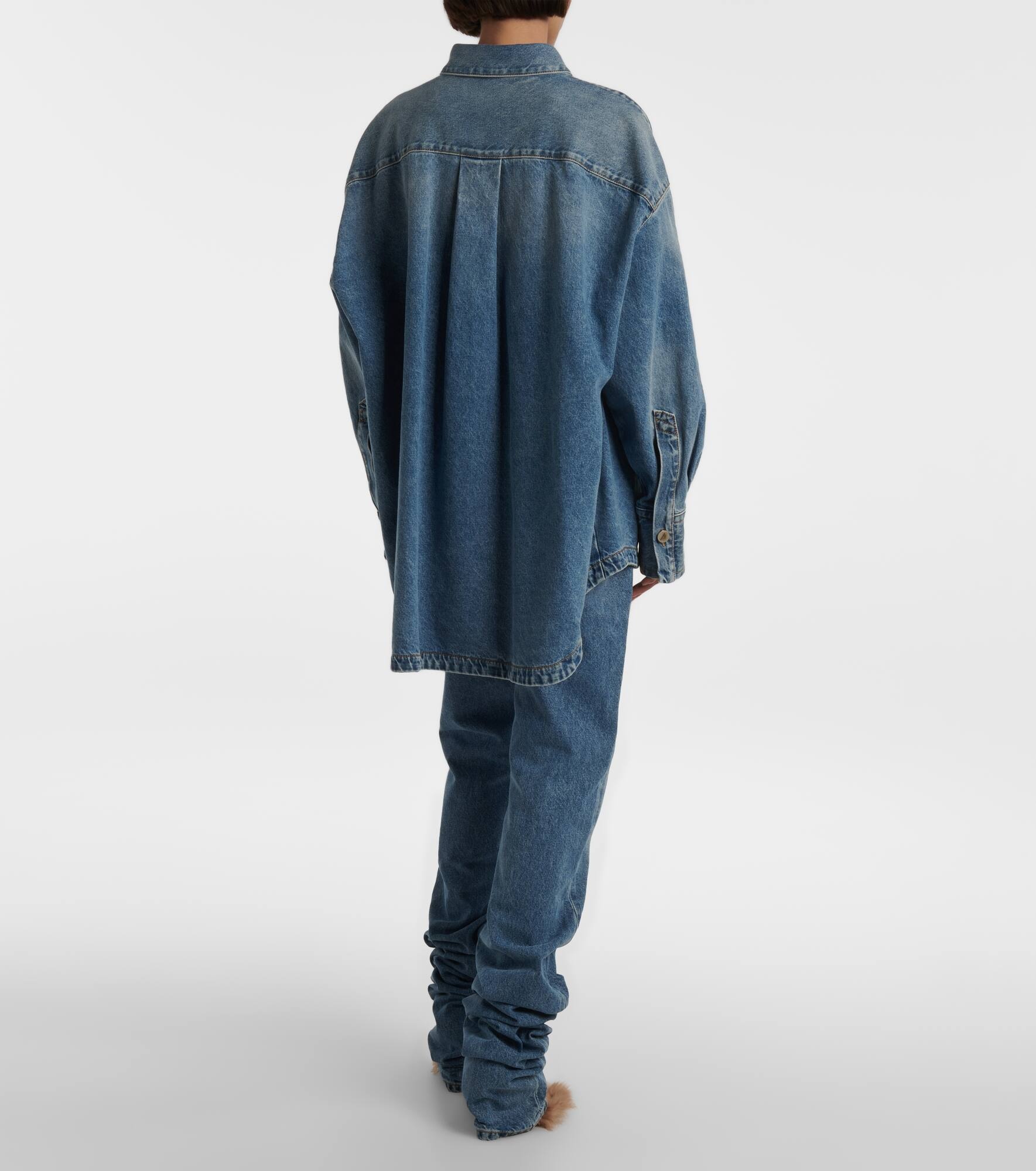 Diana asymmetric denim shirt - 3