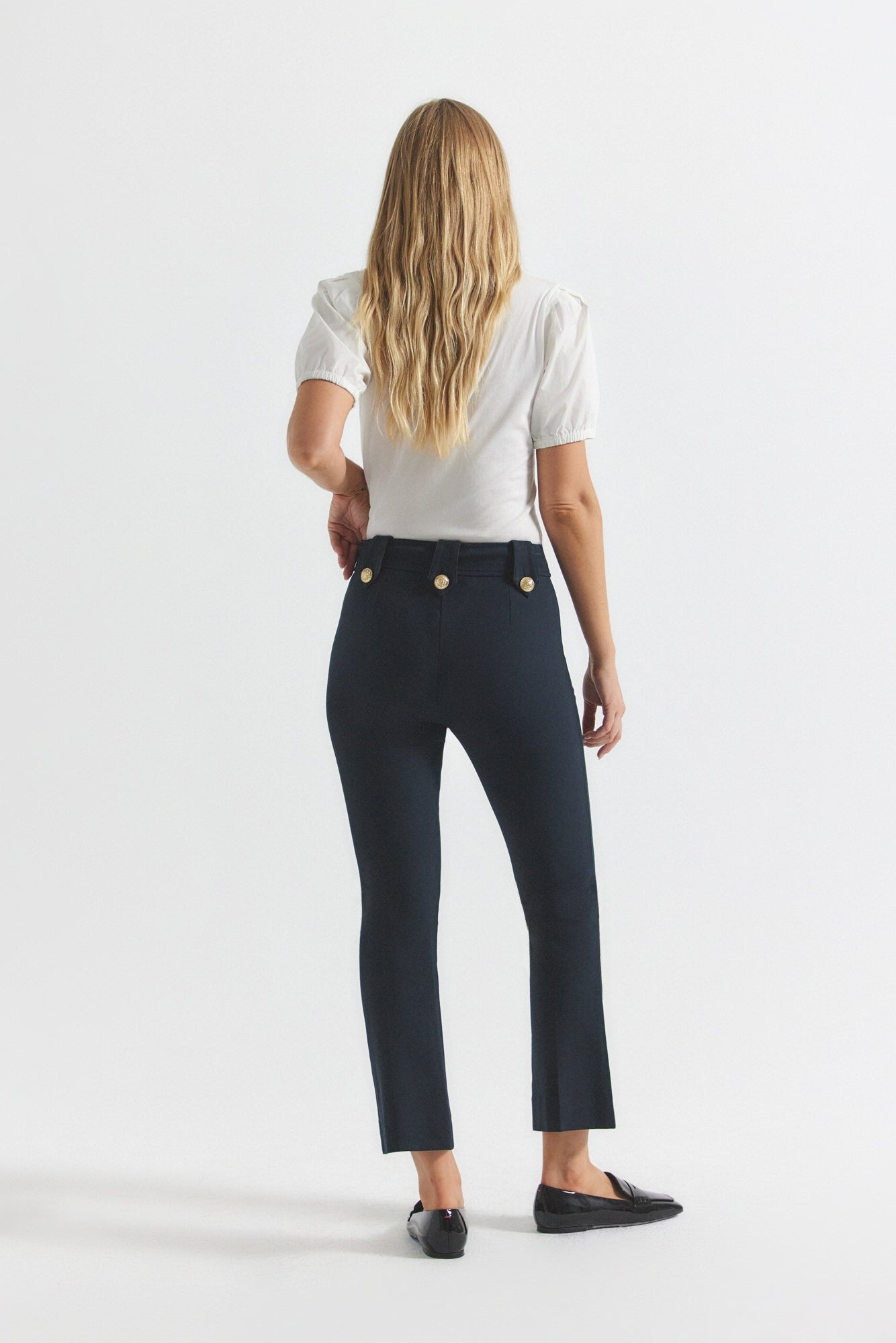ROBERTSON CROP FLARE TROUSERS - 4