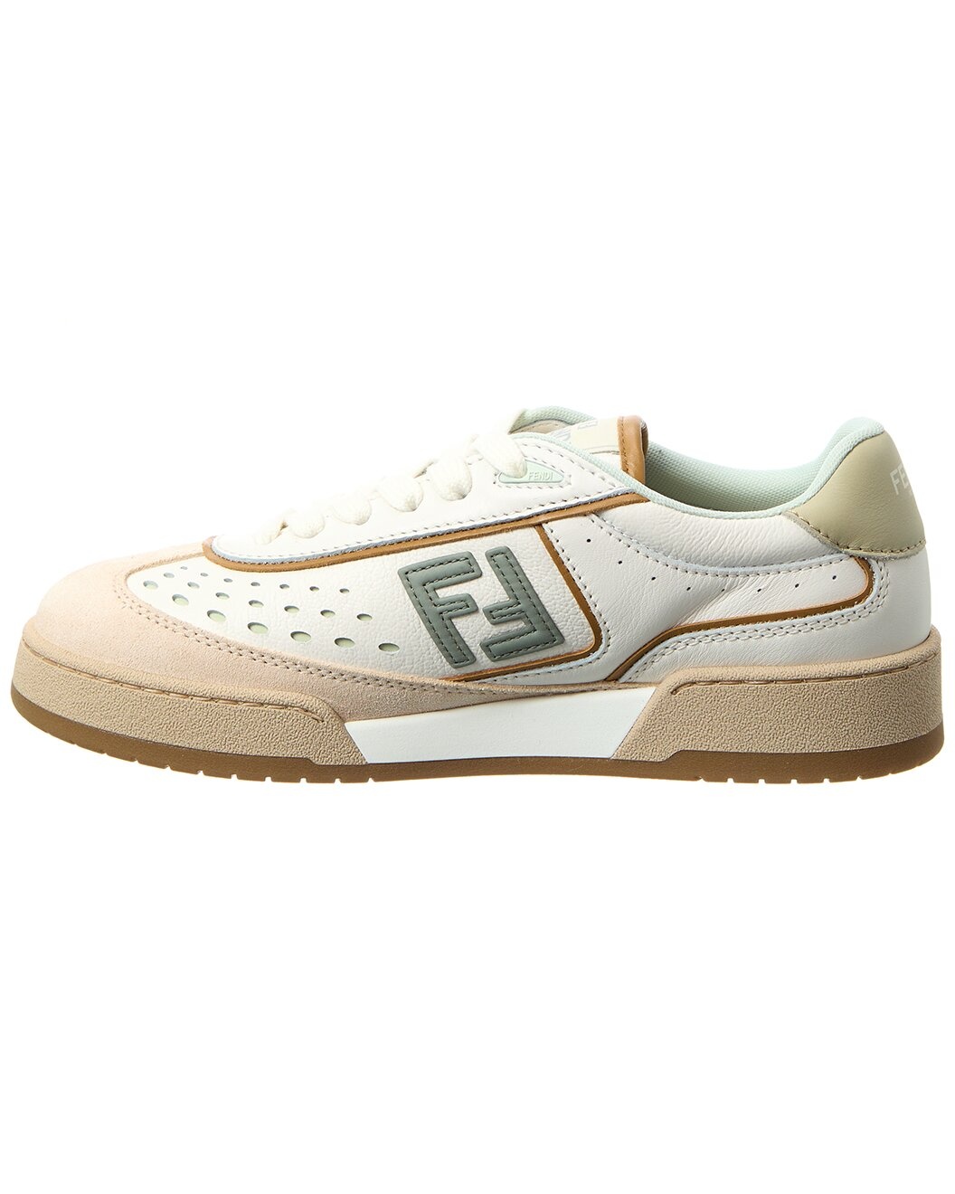 FENDI Match Leather & Suede Sneaker - 2