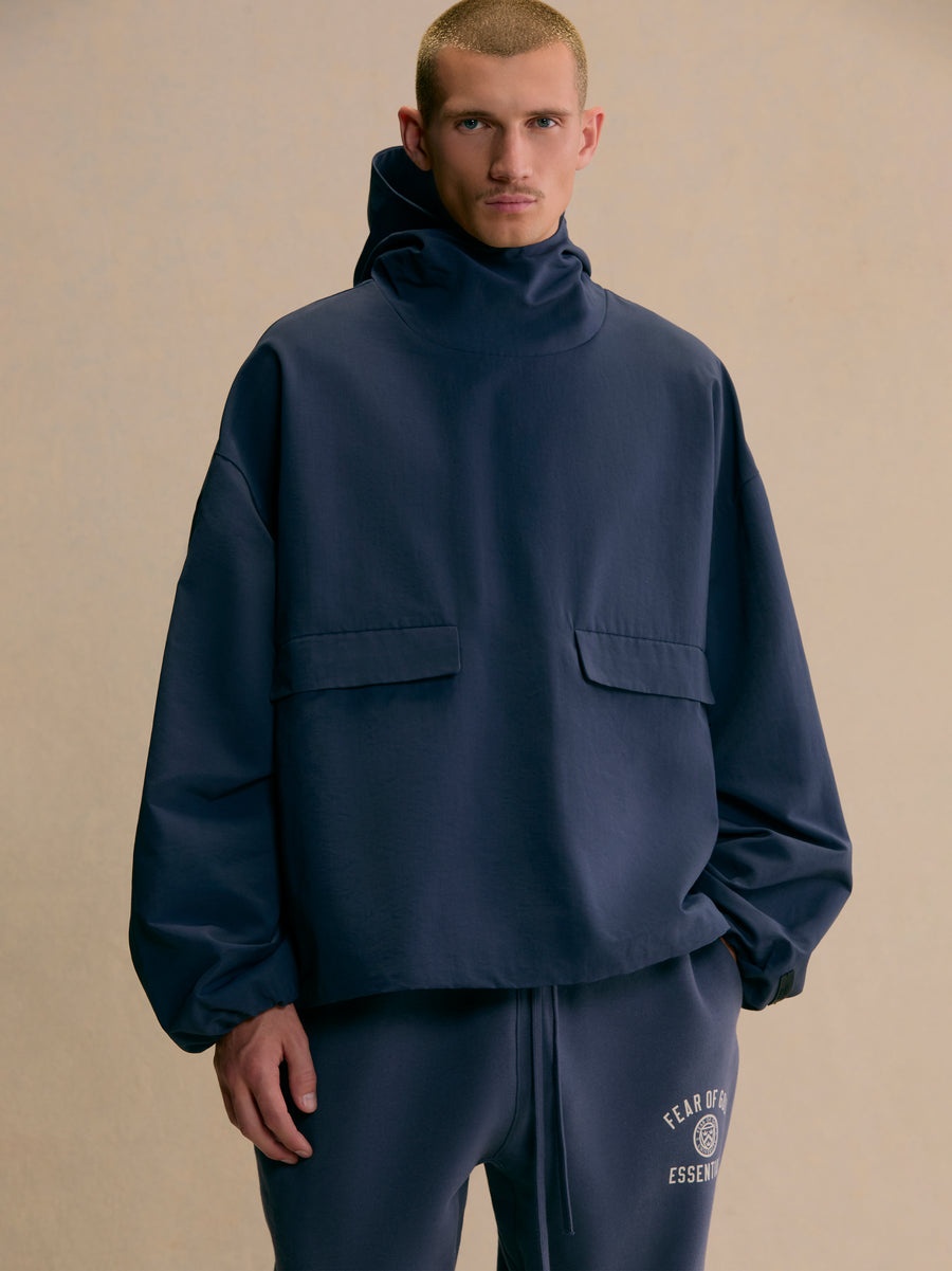 ESSENTIALS Military Nylon Hooded Anorak | REVERSIBLE