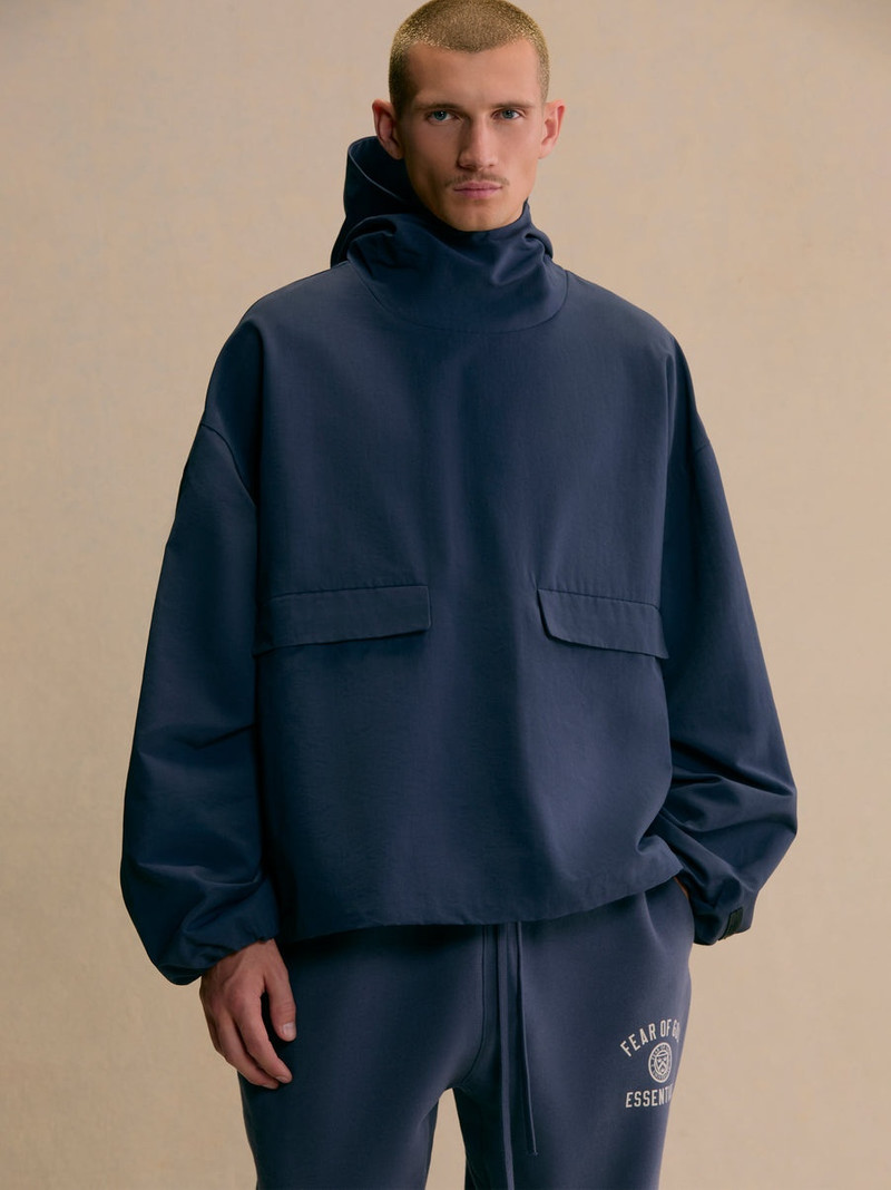 ESSENTIALS Military Nylon Hooded Anorak outlook