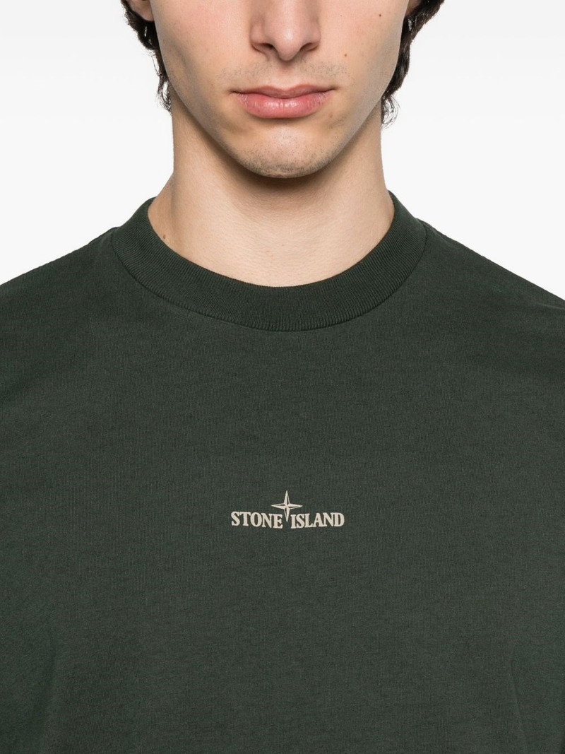 Stone Island Cotton T-shirt with logo outlook
