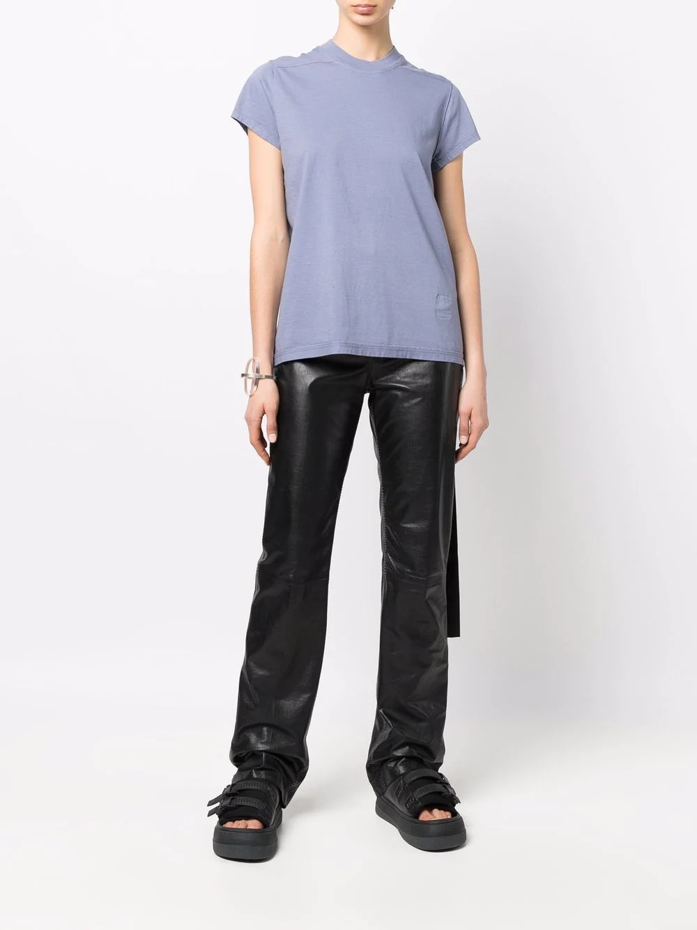 strap-detail cotton T-shirt - 2
