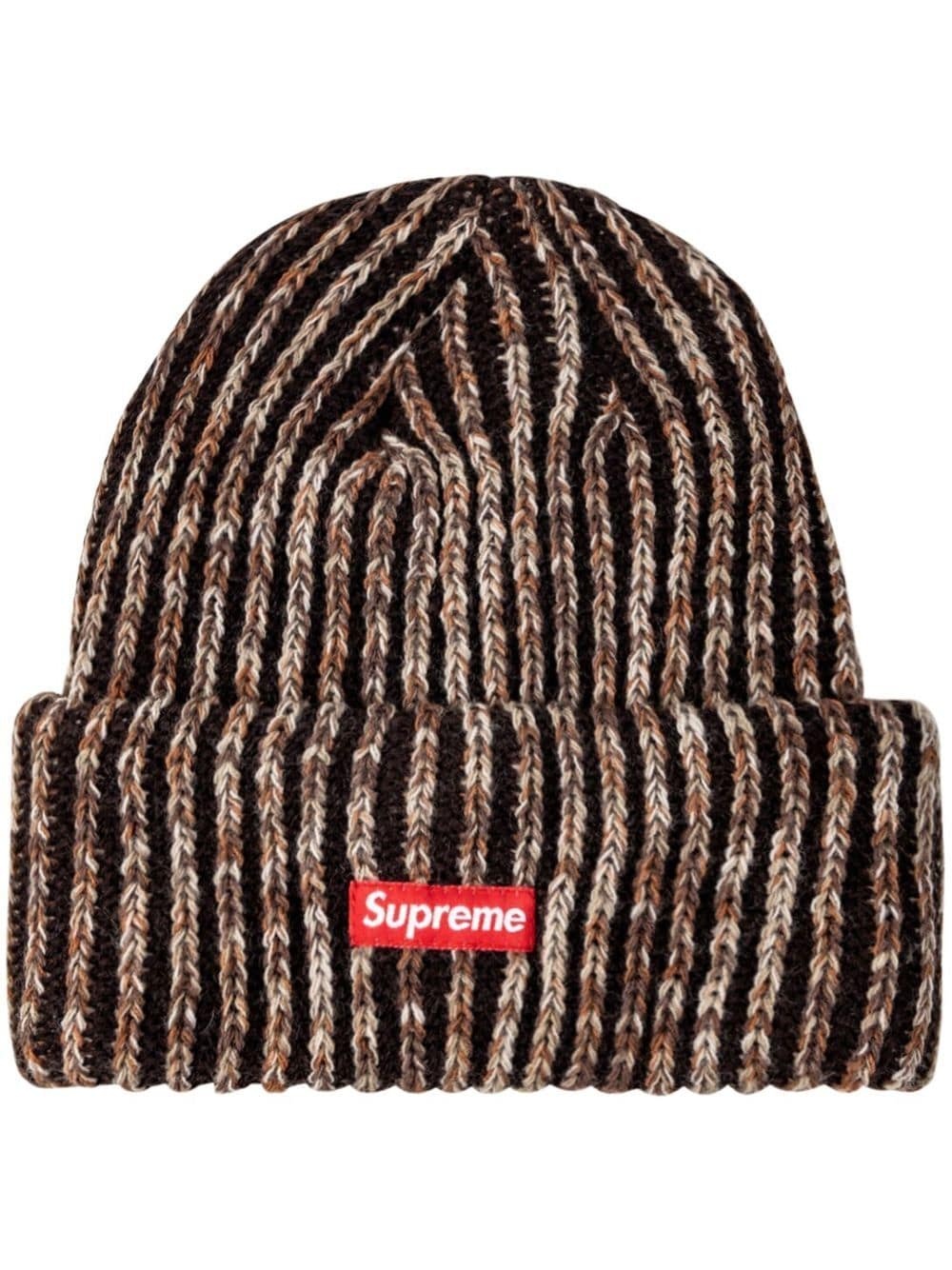 Supreme rainbow knit loose gauge beanie | REVERSIBLE