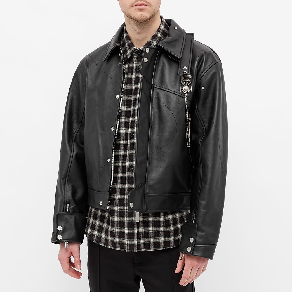 C2H4 x MASTERMIND JAPAN Steamline Leather Jacket - 5