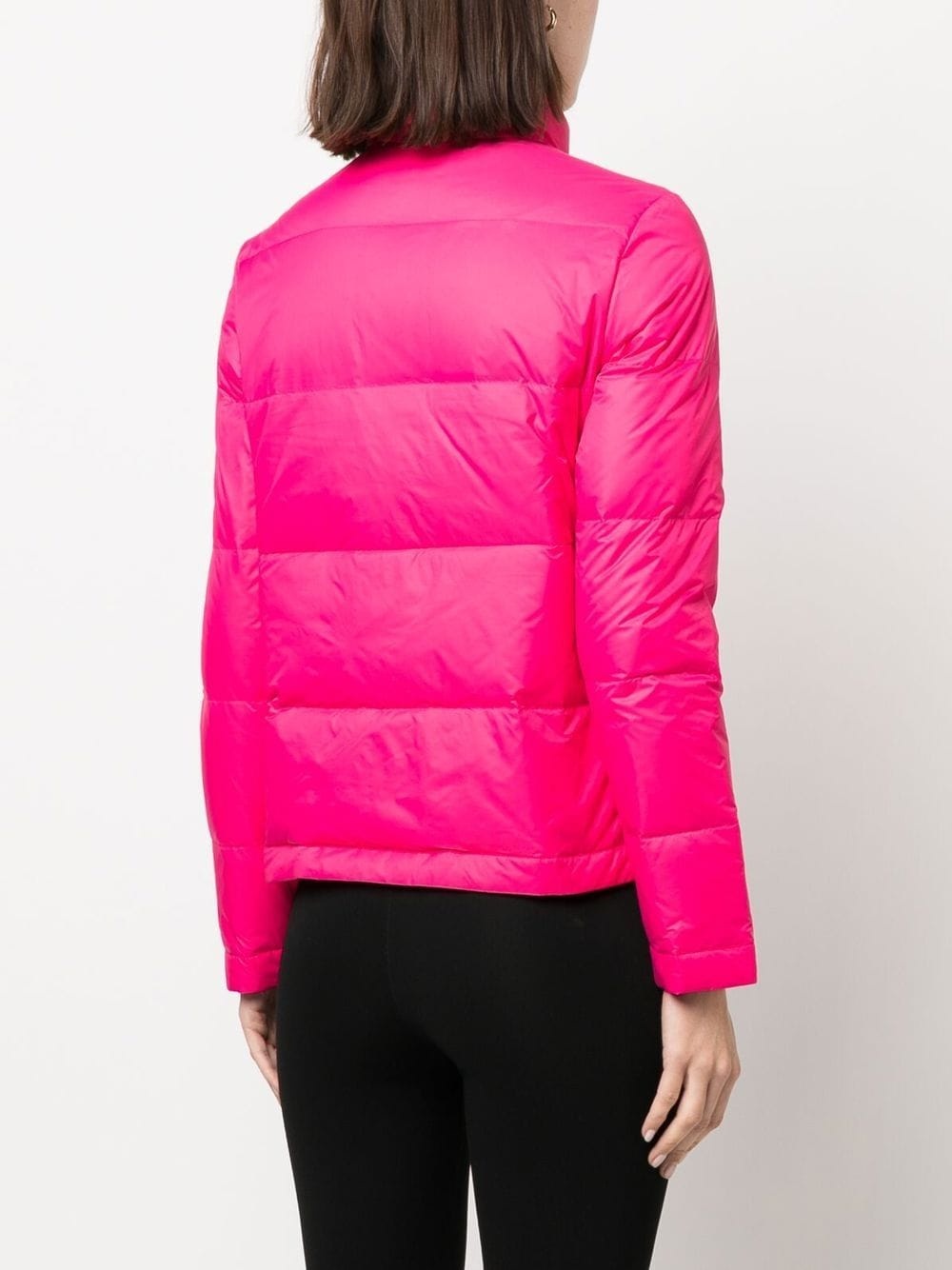 logo-patch padded down jacket - 4