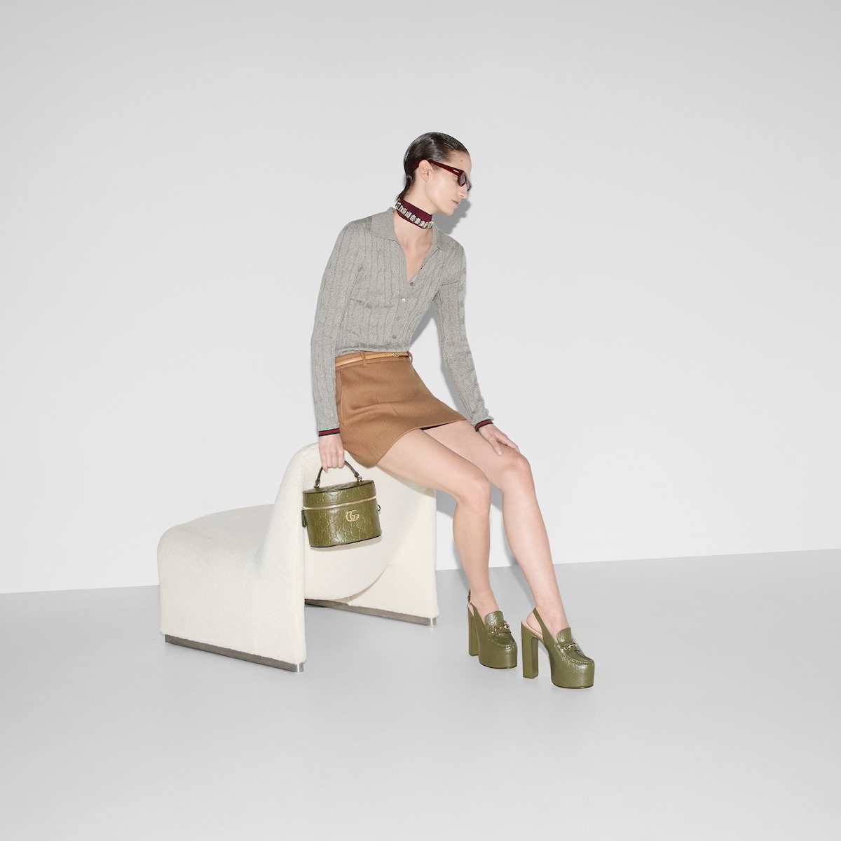 Wool cashmere skirt - 6