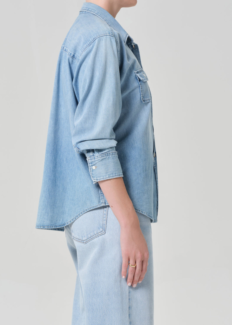 Baby Pocket Jude Shirt In Heron 4