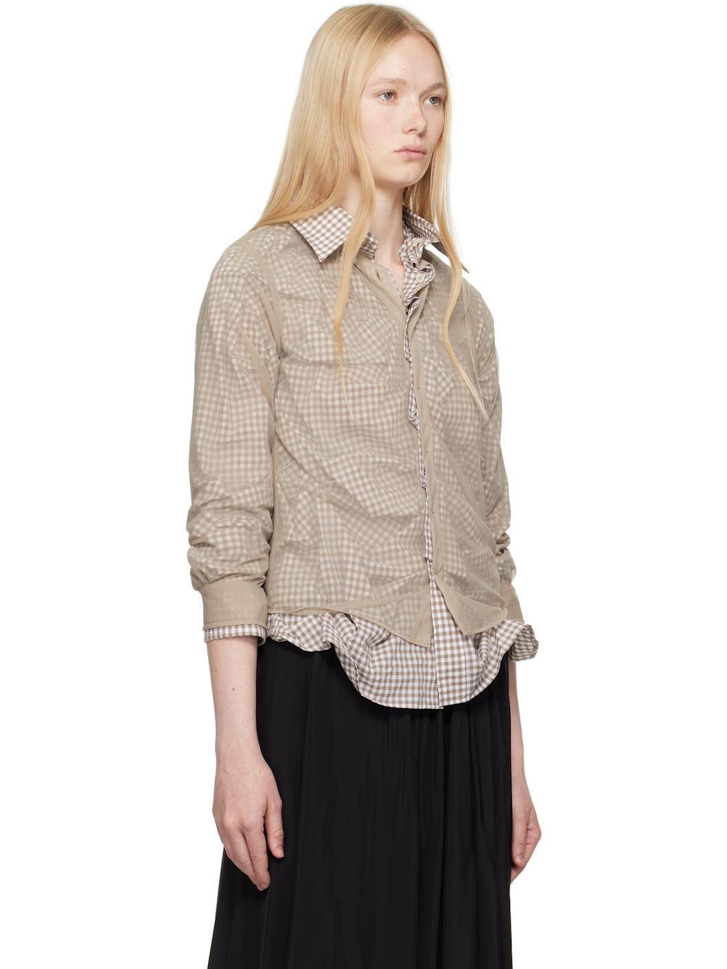 Brown Layer Shirt - 2