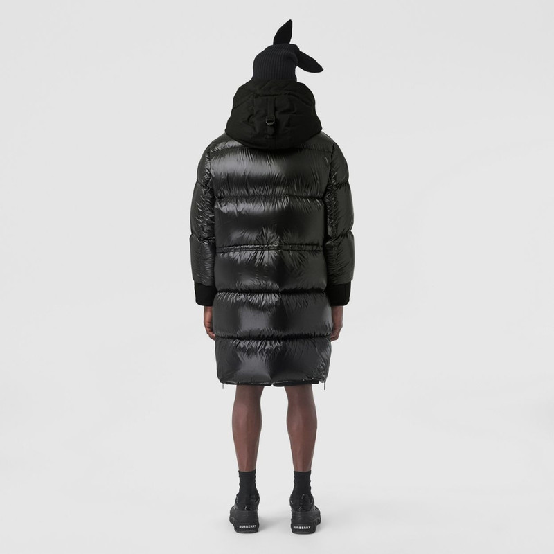 Nylon Hooded Puffer Coat 6