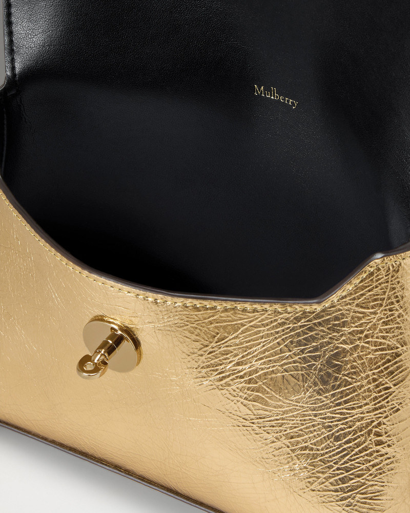 Darley Cosmetic Pouch Somerset Gold Crinkled Metallic 4