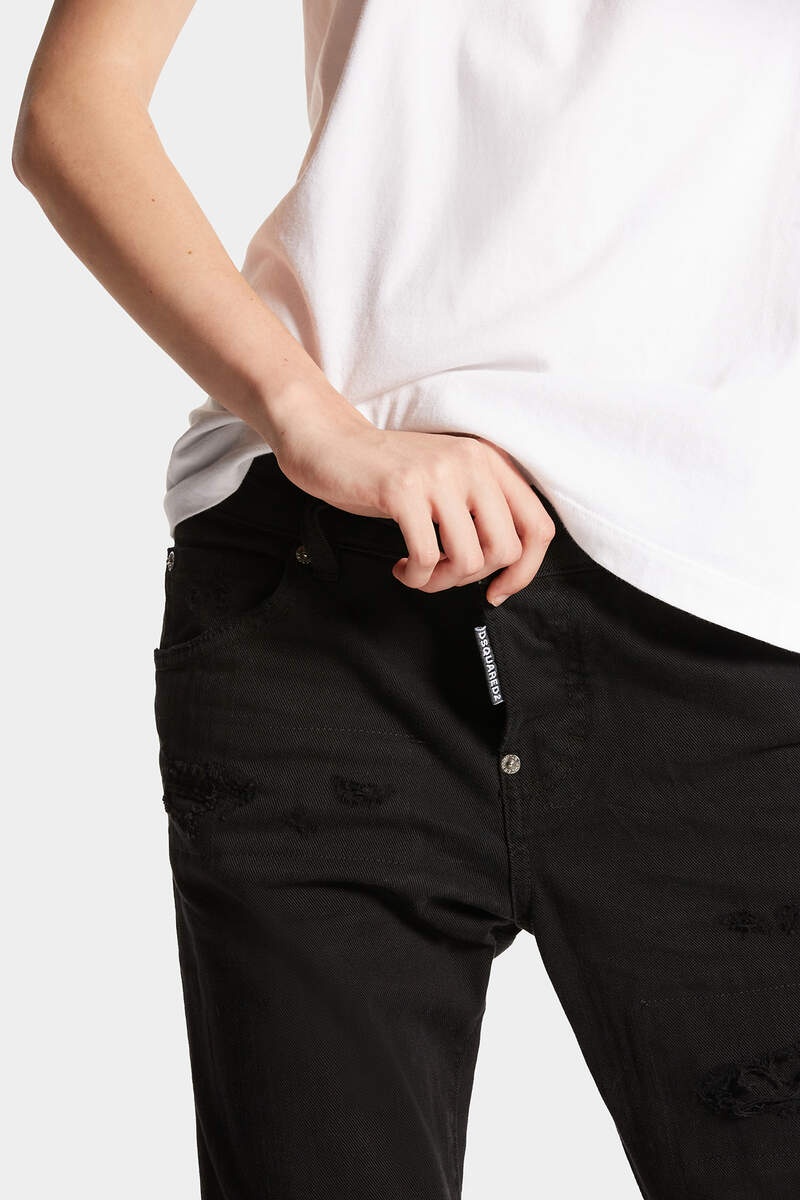DYED RIPPED COOL GIRL JEANS - 5