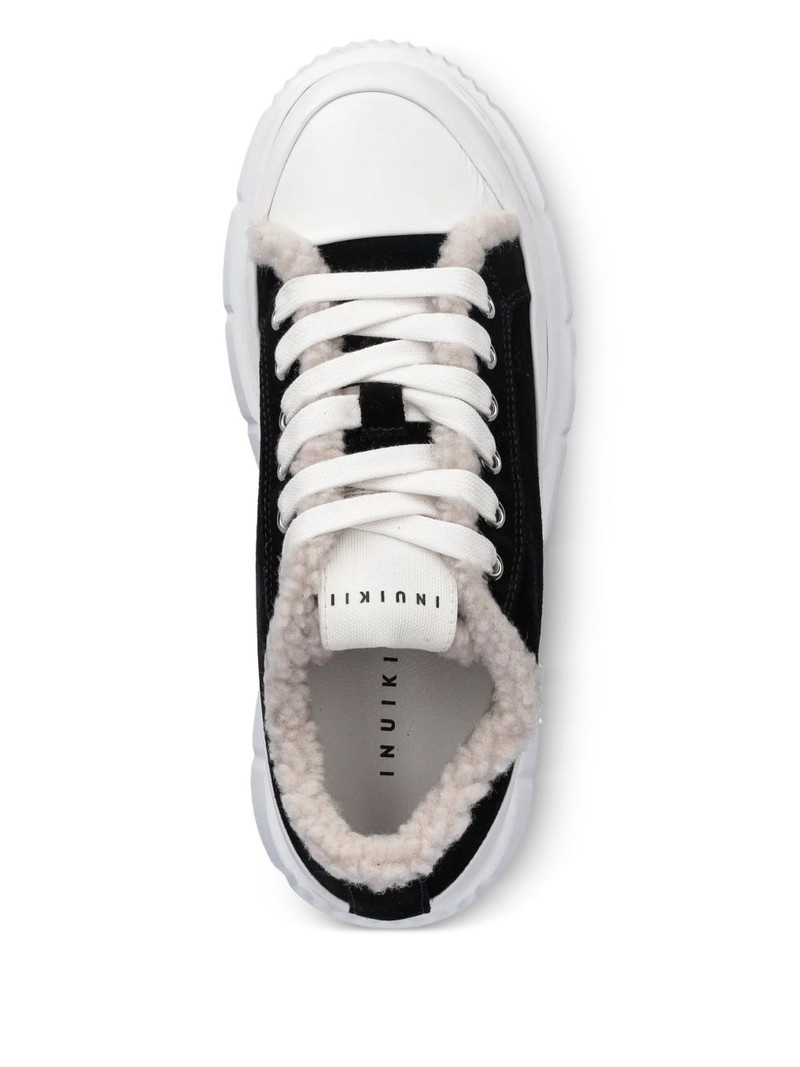 Matilda Curly fleece platform sneakers 4