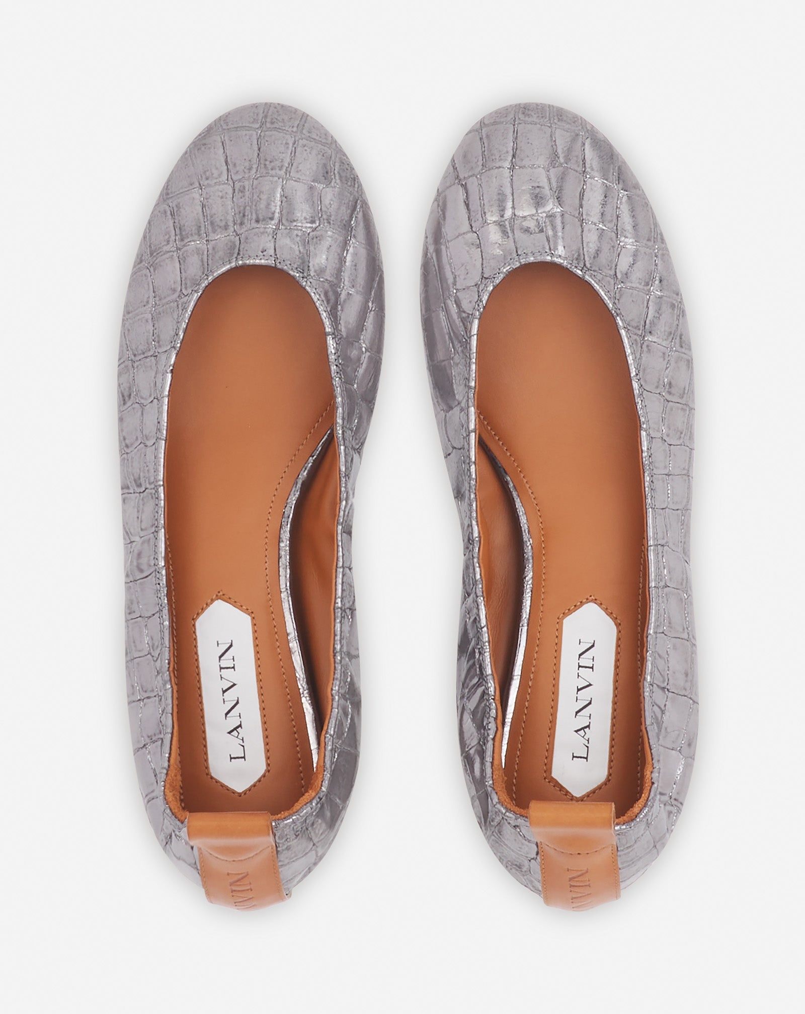 THE BALLERINA IN CROCODILE-EFFECT LEATHER - 3