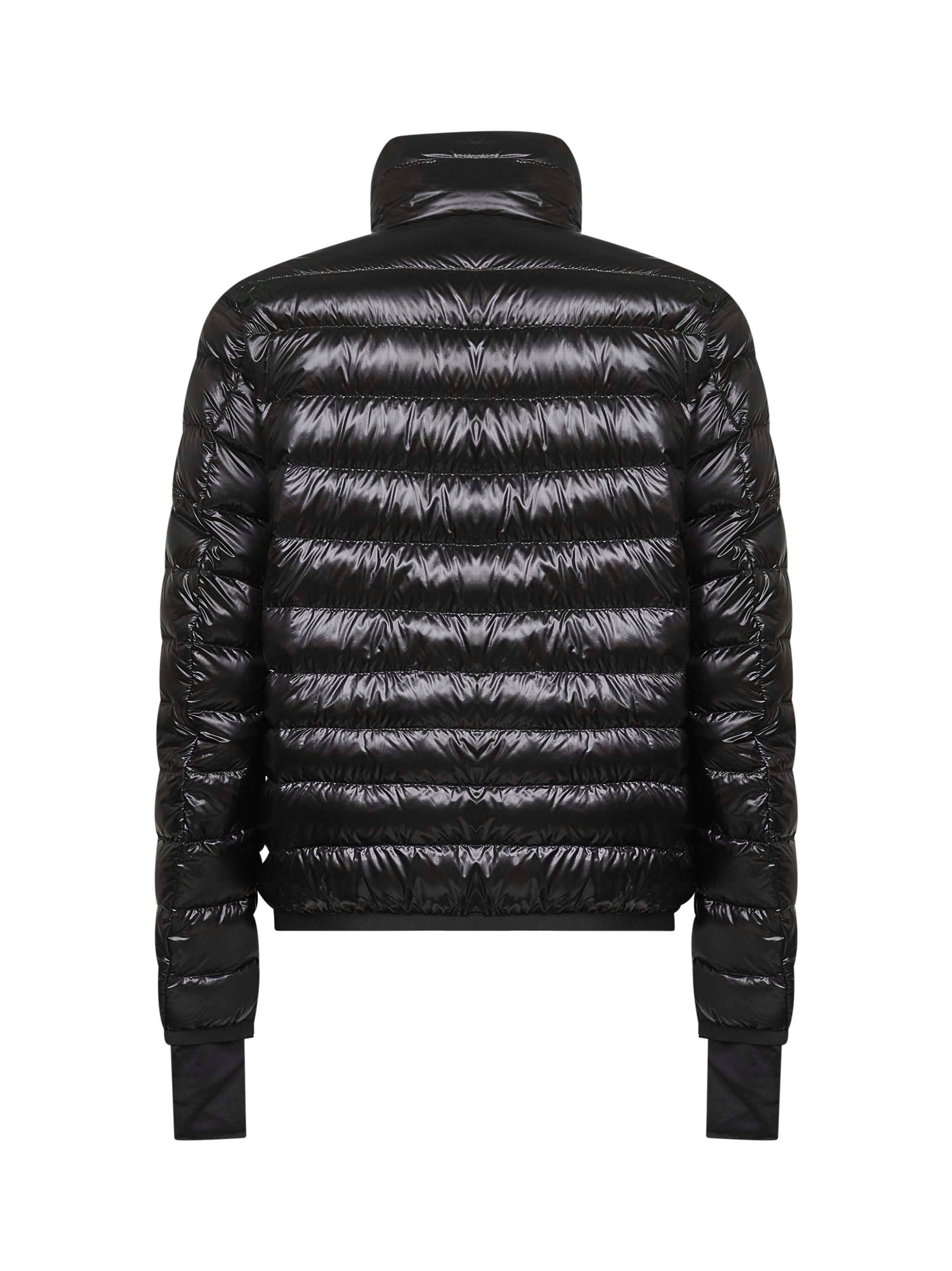 Black stretch nylon Hers down jacket - 2
