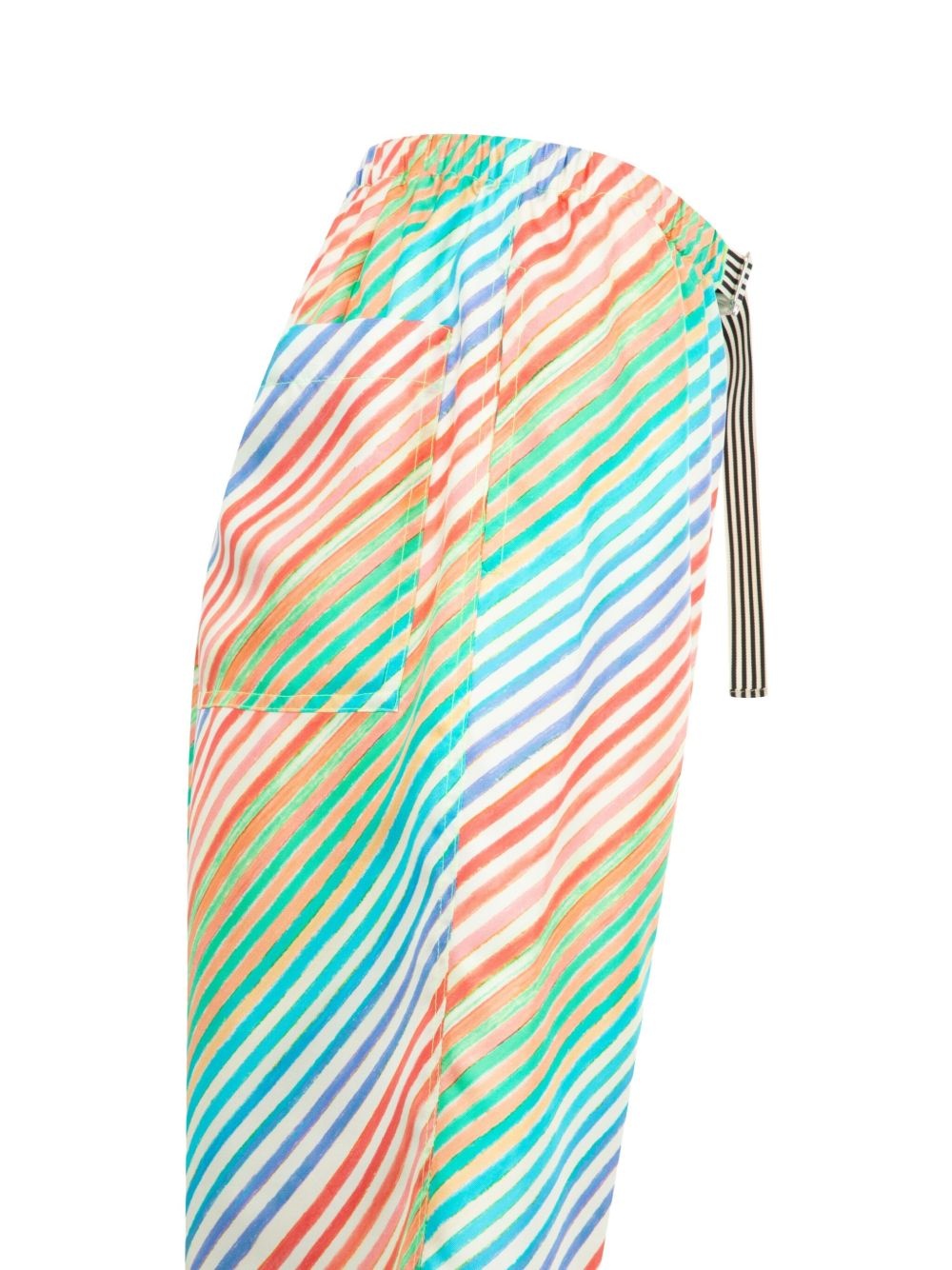 Bias Crayon striped drawstring shorts - 3