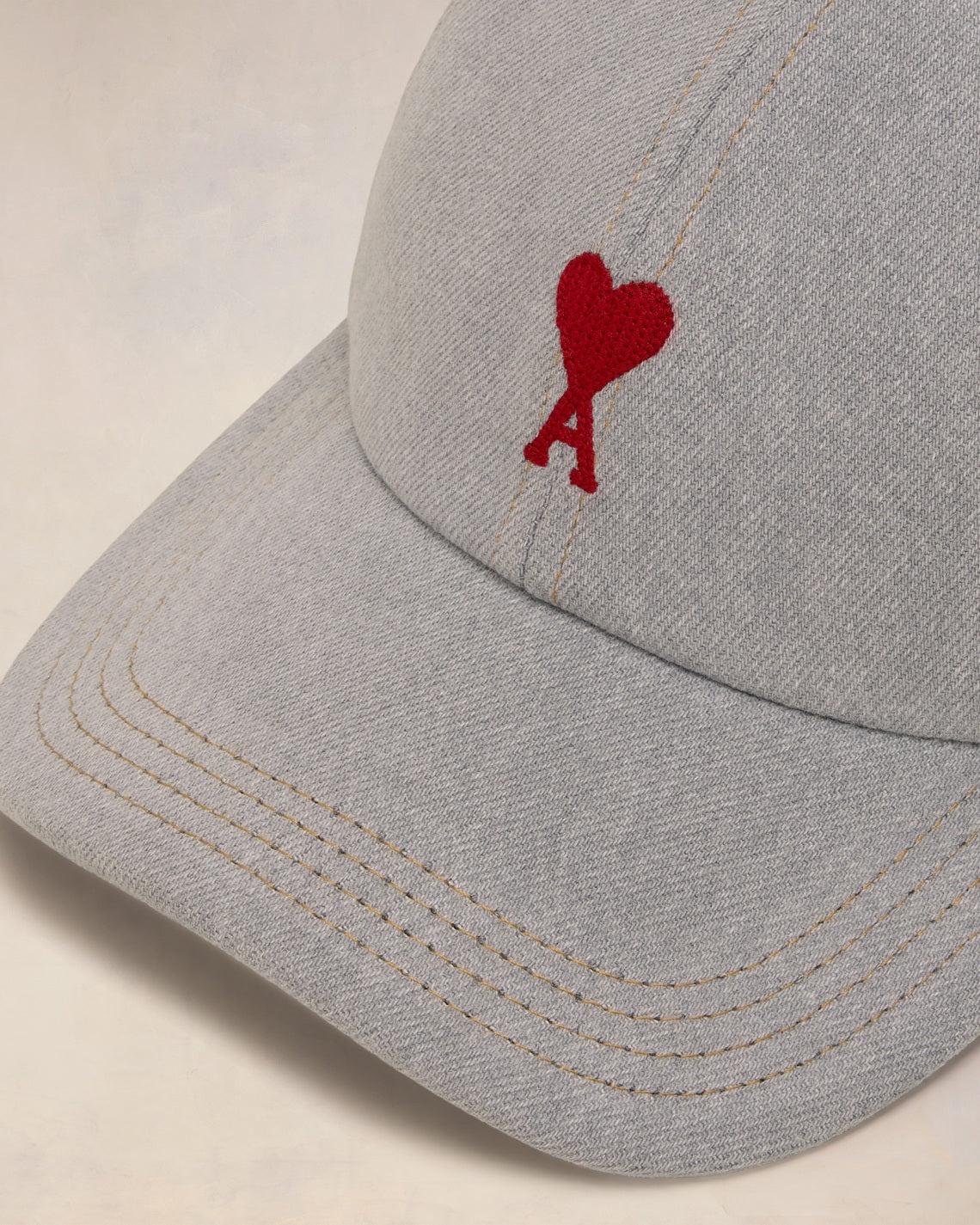 RED AMI DE COEUR EMBROIDERY CAP - 3