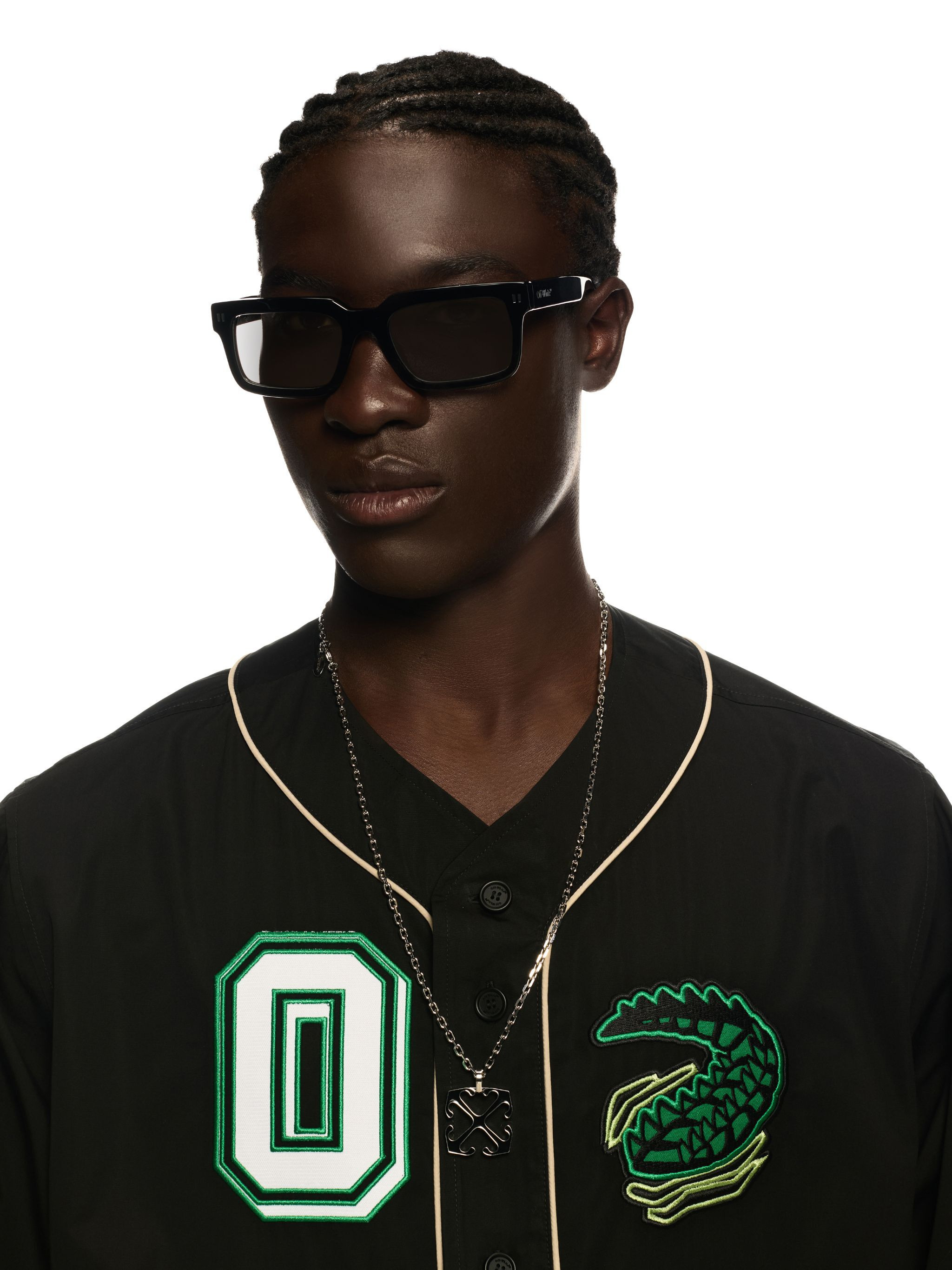 Black Crocodile Baseball Shirt - 5