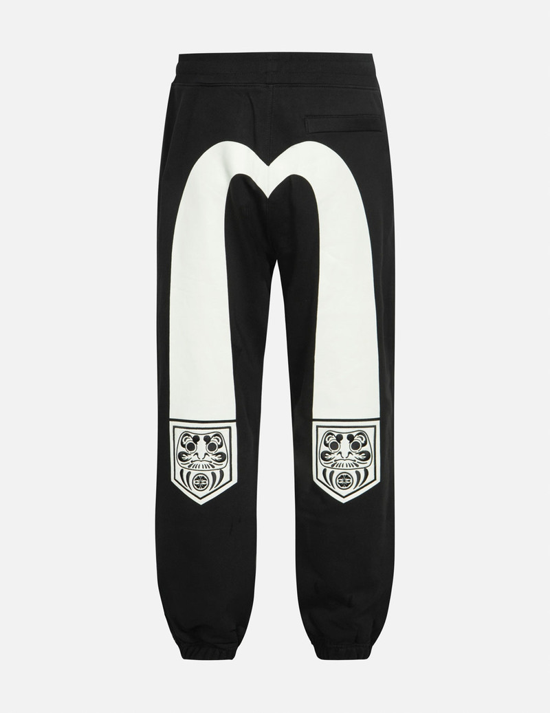 POCKET-SHAPED DARUMA AND SEAGULL PRINT STRAIGHT FIT SWEATPANTS 1