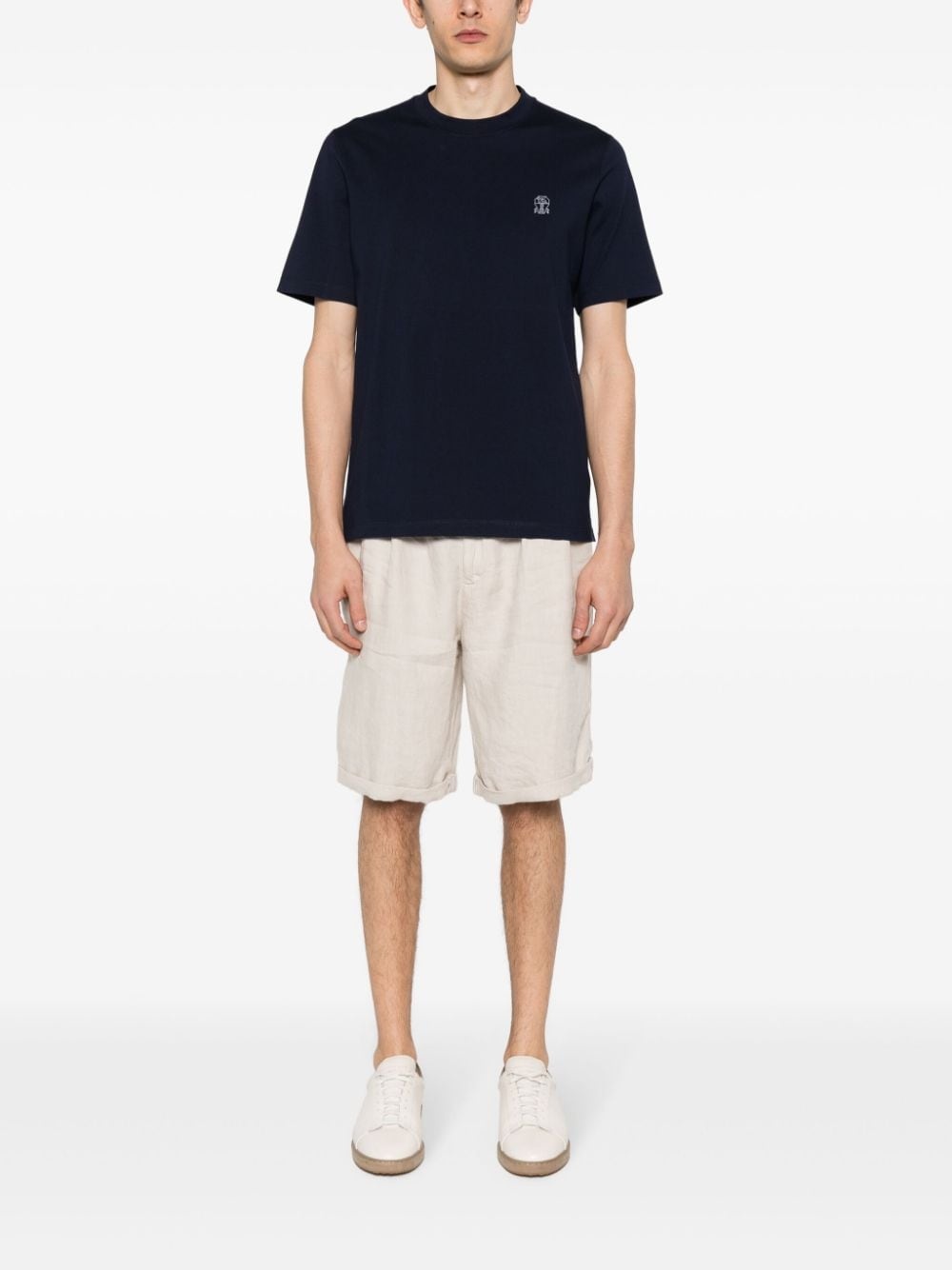 logo-print cotton T-shirt - 2