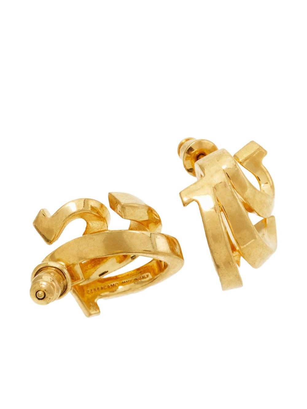 triple Gancini hoop earrings - 3