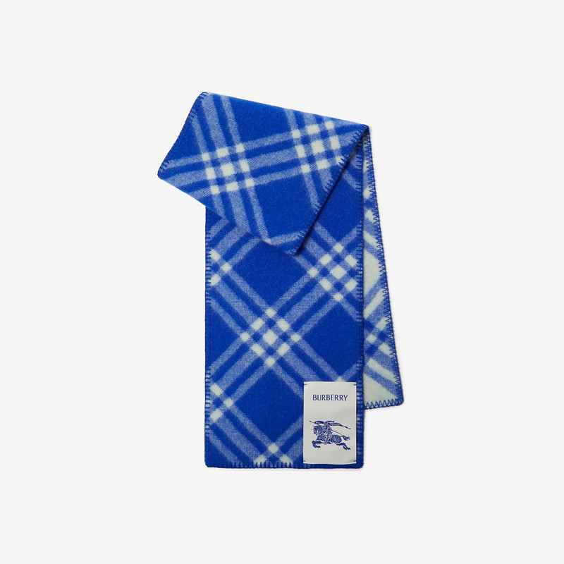 Check Wool Scarf 1
