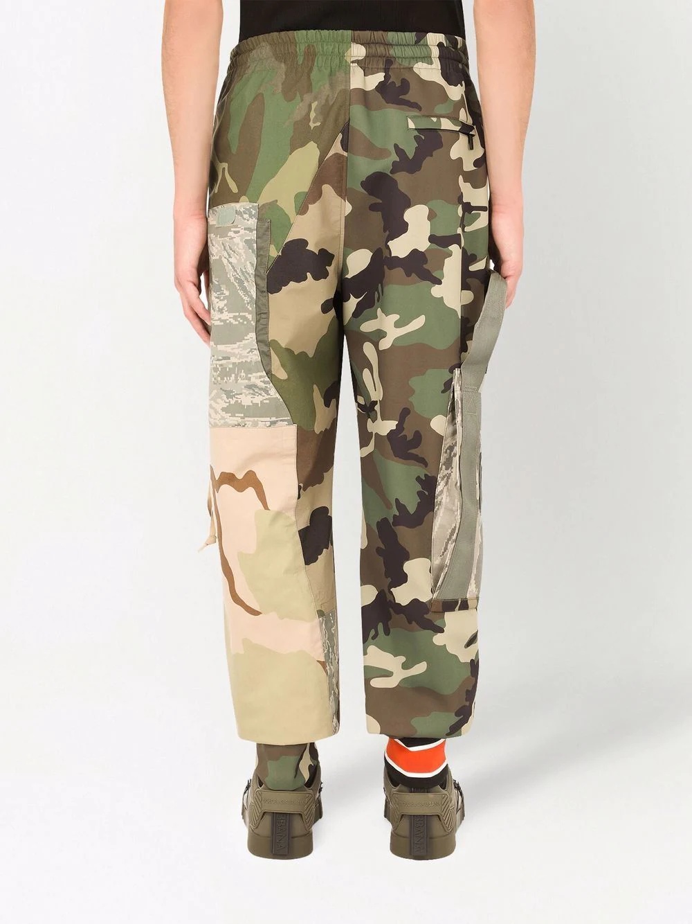 camouflage-patchwork panelled track trousers - 4