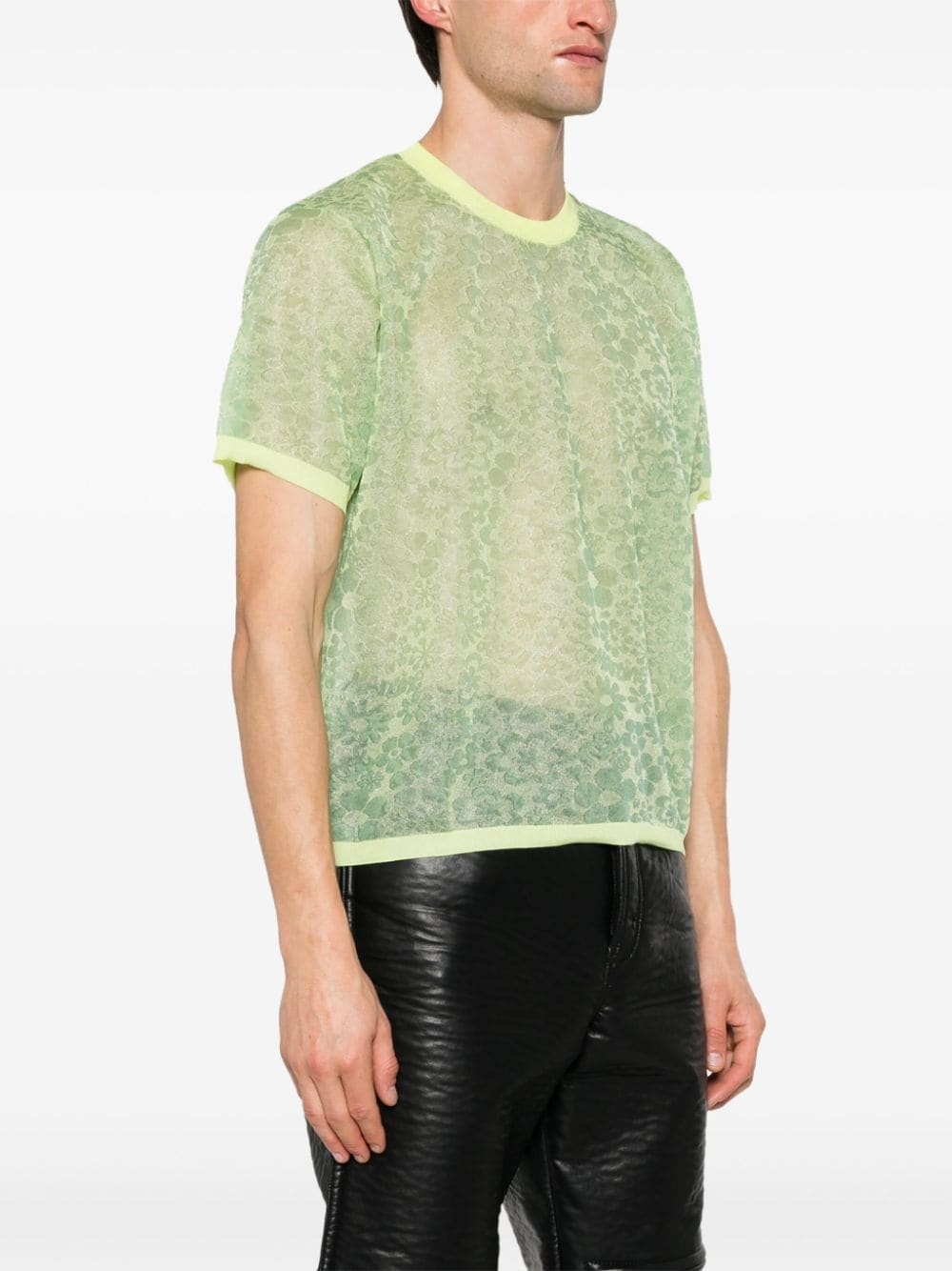 Granny patterned-jacquard T-shirt - 3