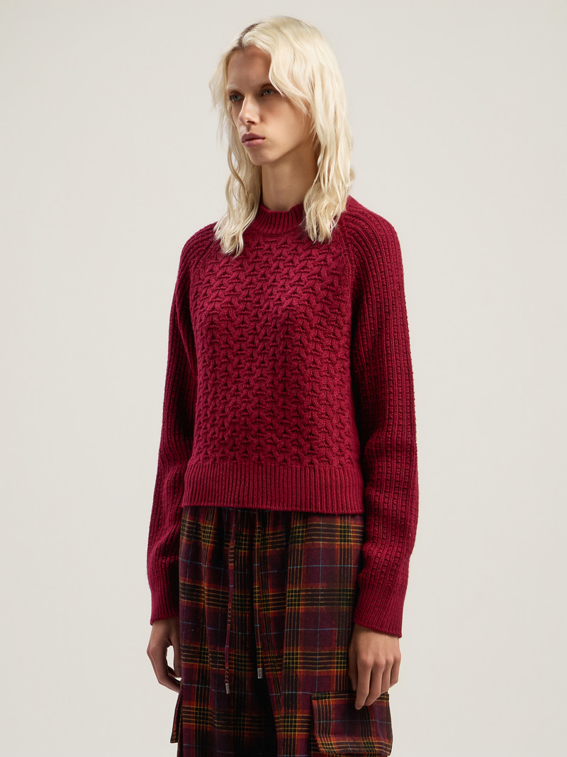 Curved Logo Ribbed Sweater 3