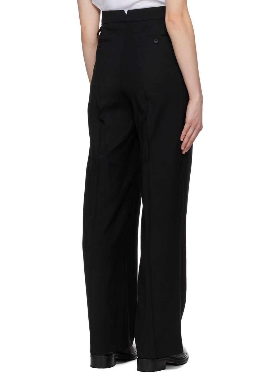 Black Pleated Trousers - 3
