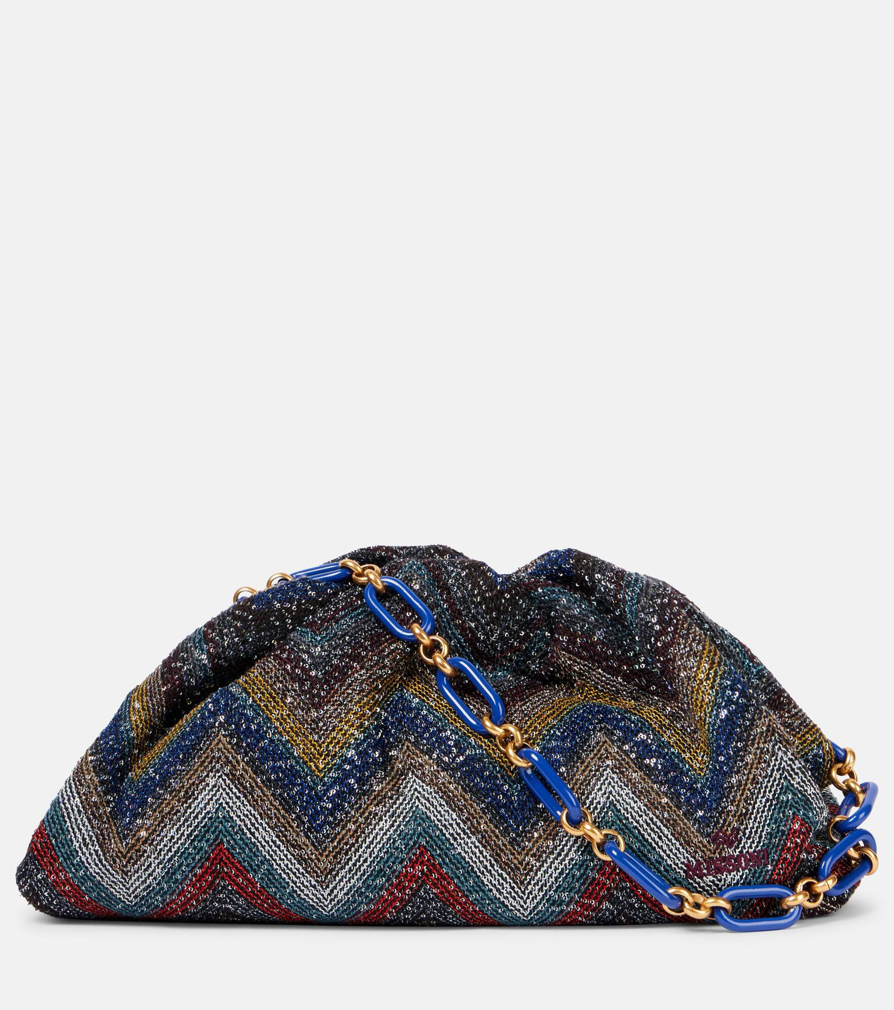 Zigzag Medium beaded shoulder bag - 1