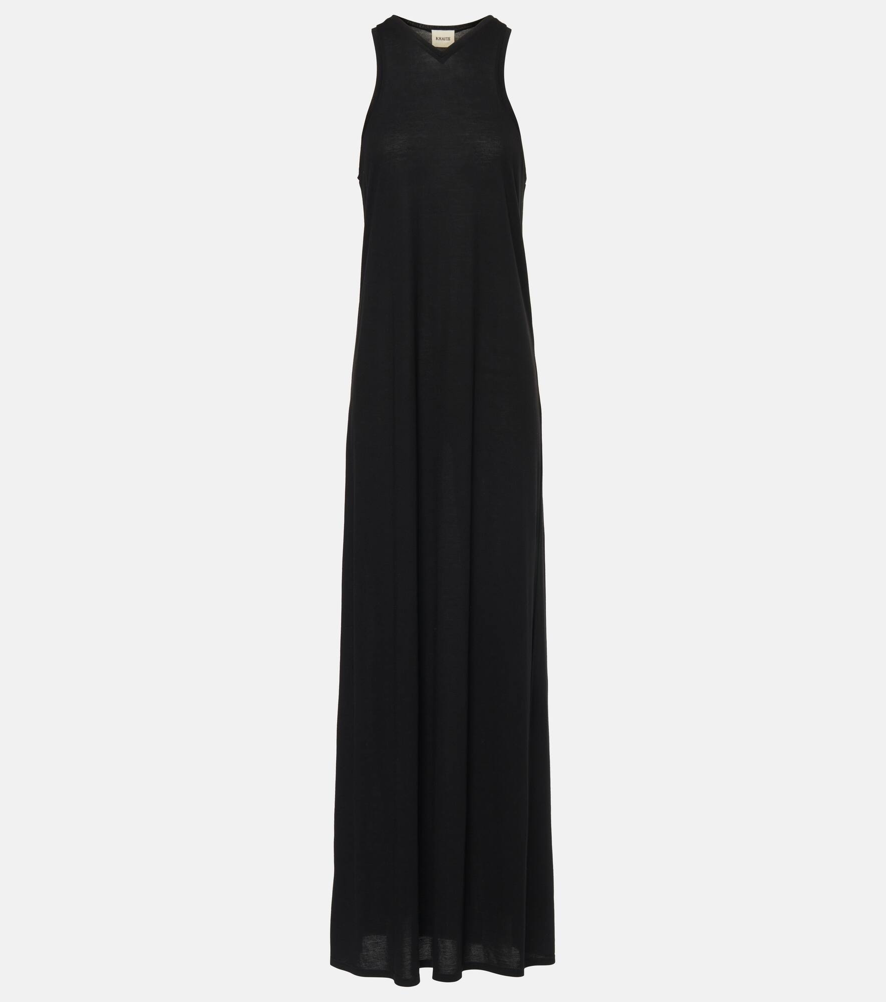 Vernetta cotton-blend jersey maxi dress - 1