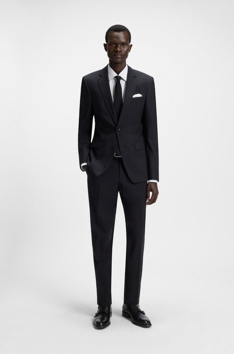 BOSS LEATHER MONK SHOES WITH DOUBLE STRAP outlook