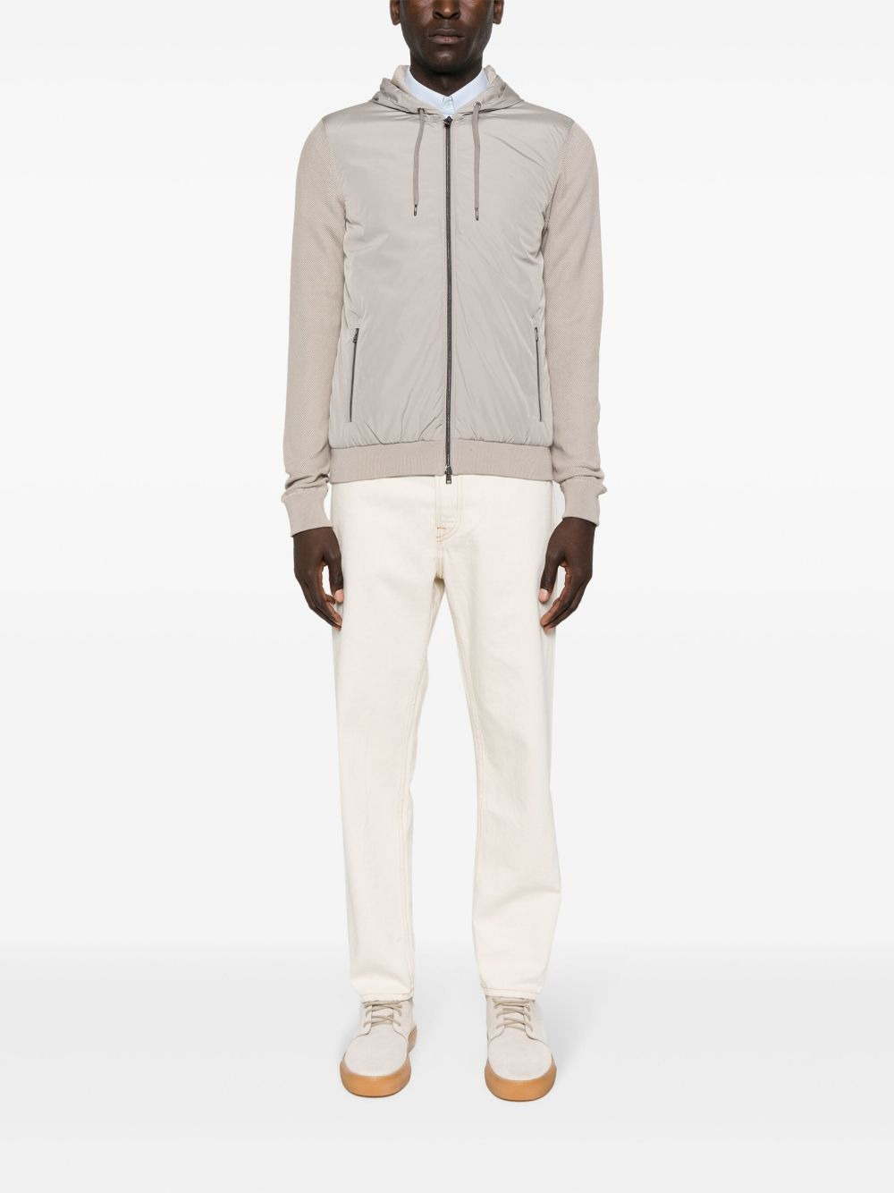 Herno cotton piqué hooded jacket - 2
