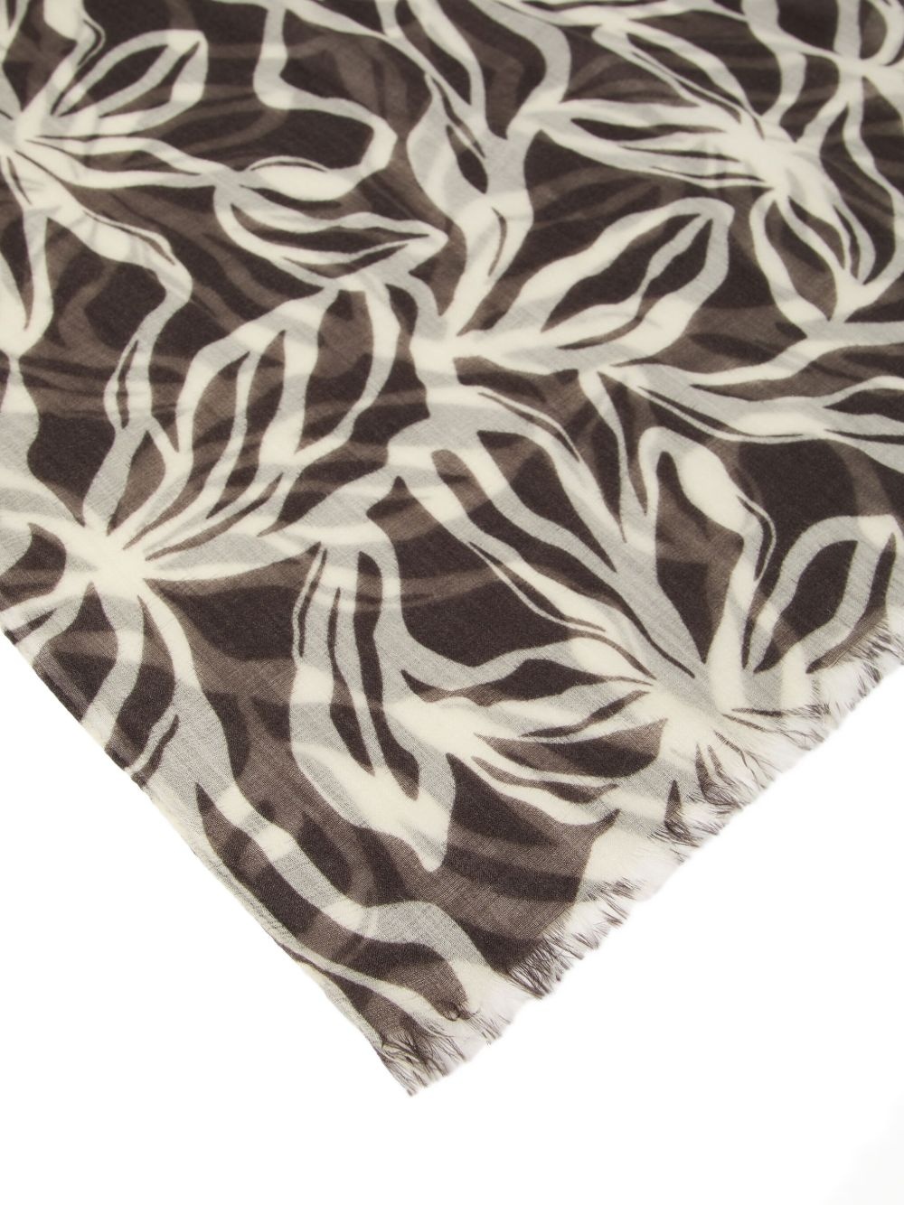 floral-print scarf - 2