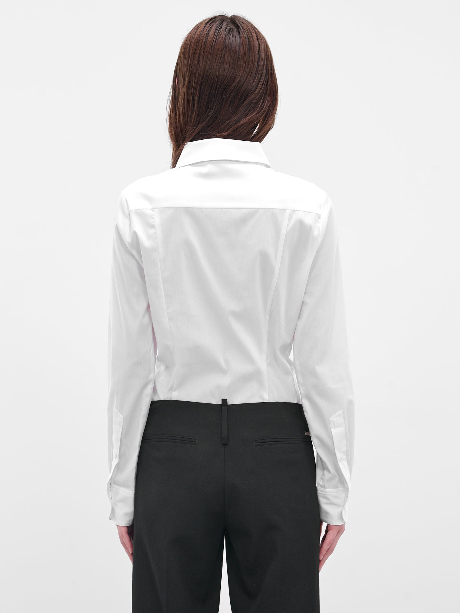 White Collared Shirt Bodysuit - 3