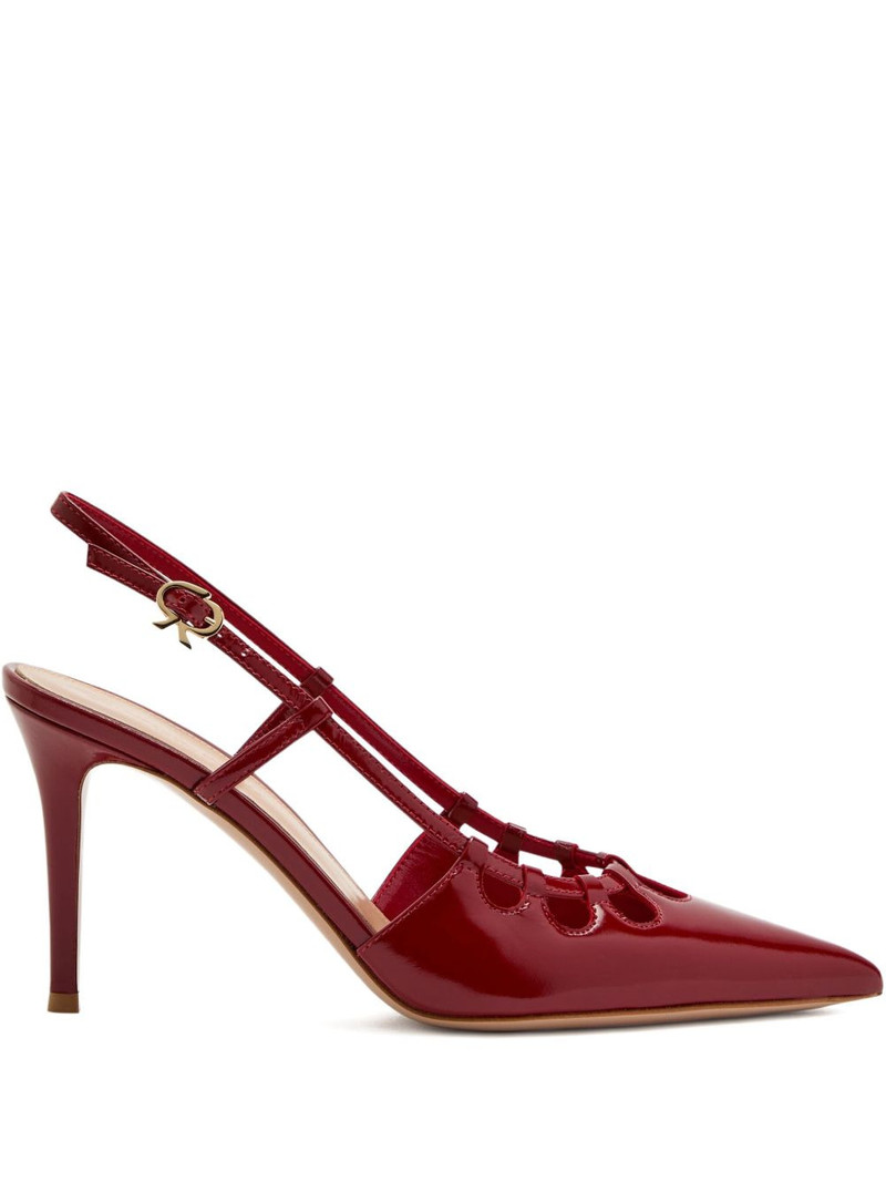 cut-out patent slingback 85mm 1