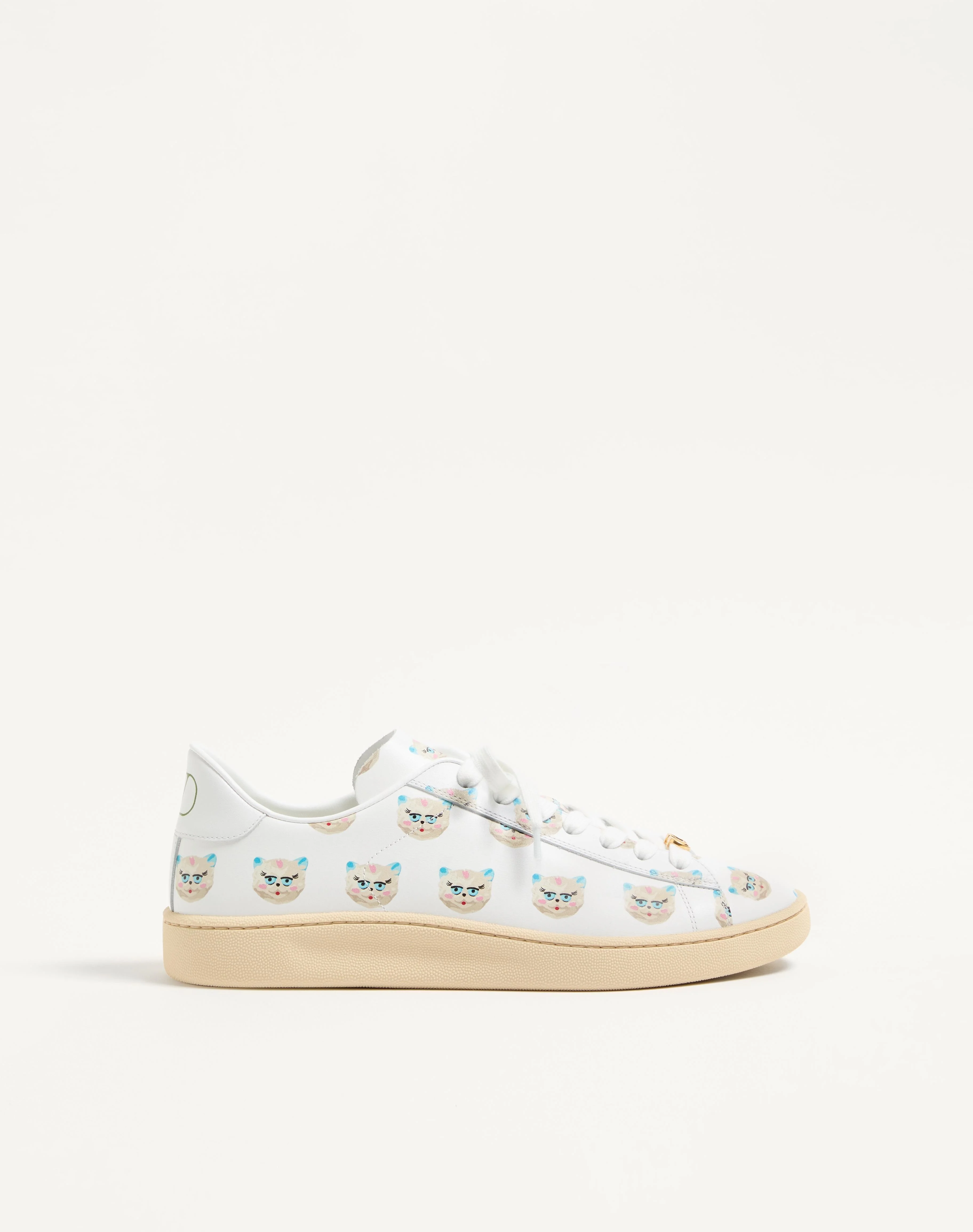 ROYCO SNEAKER IN NAPPA CALFSKIN WITH LE CHAT DE LA MAISON MOTIF - 1