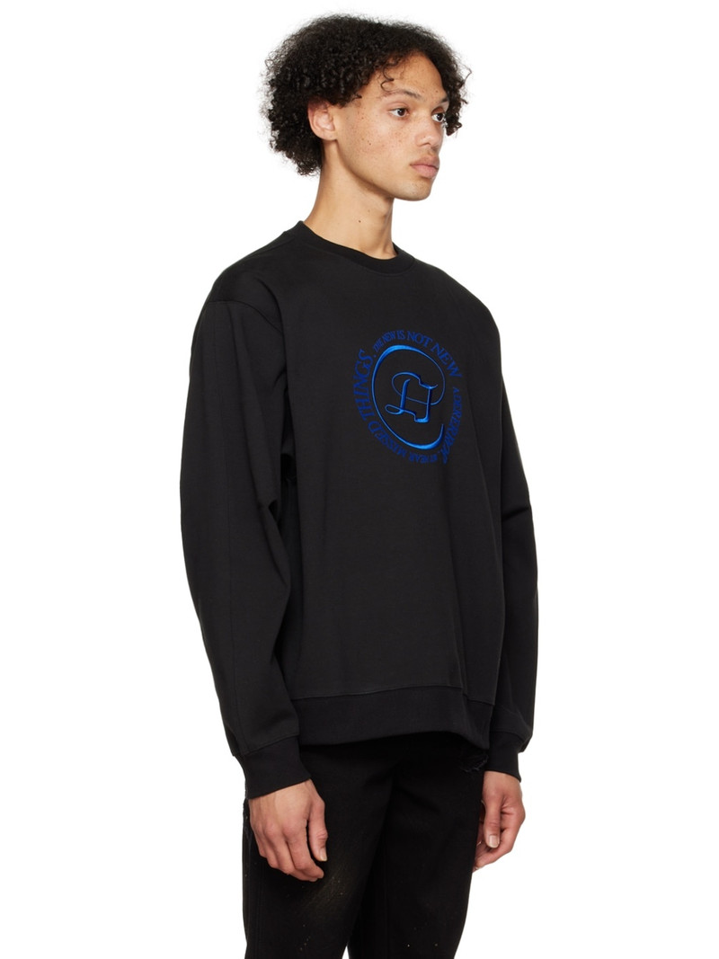 Black Embroidered Sweatshirt 2