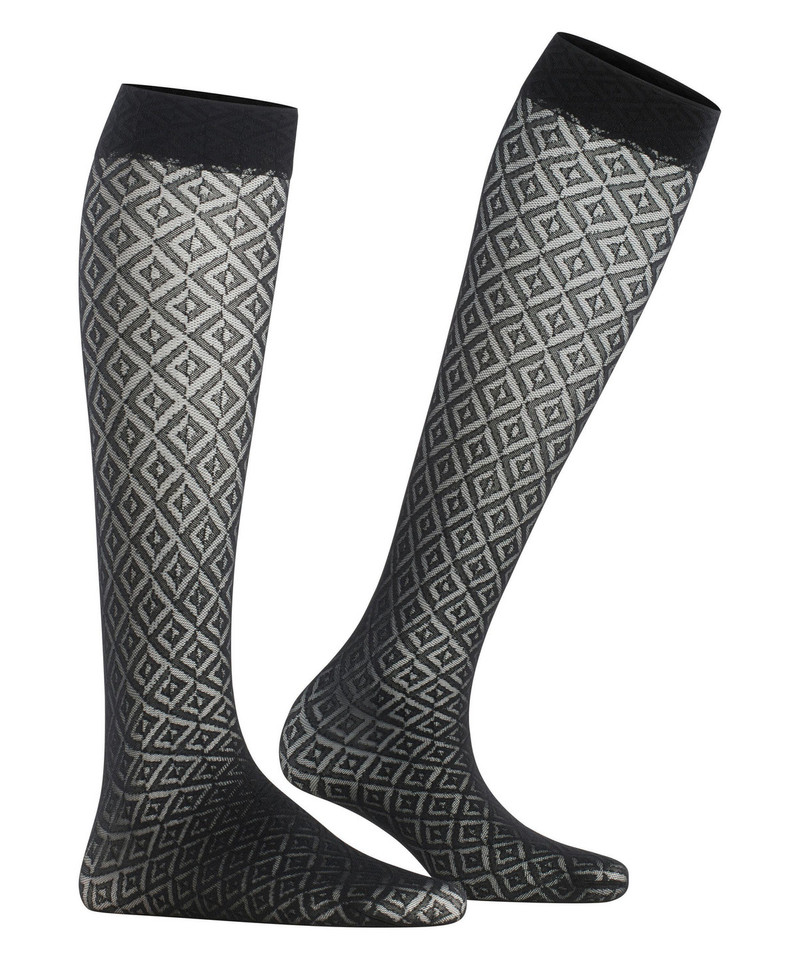 Tessellating 25 DEN Women Knee-high socks 3