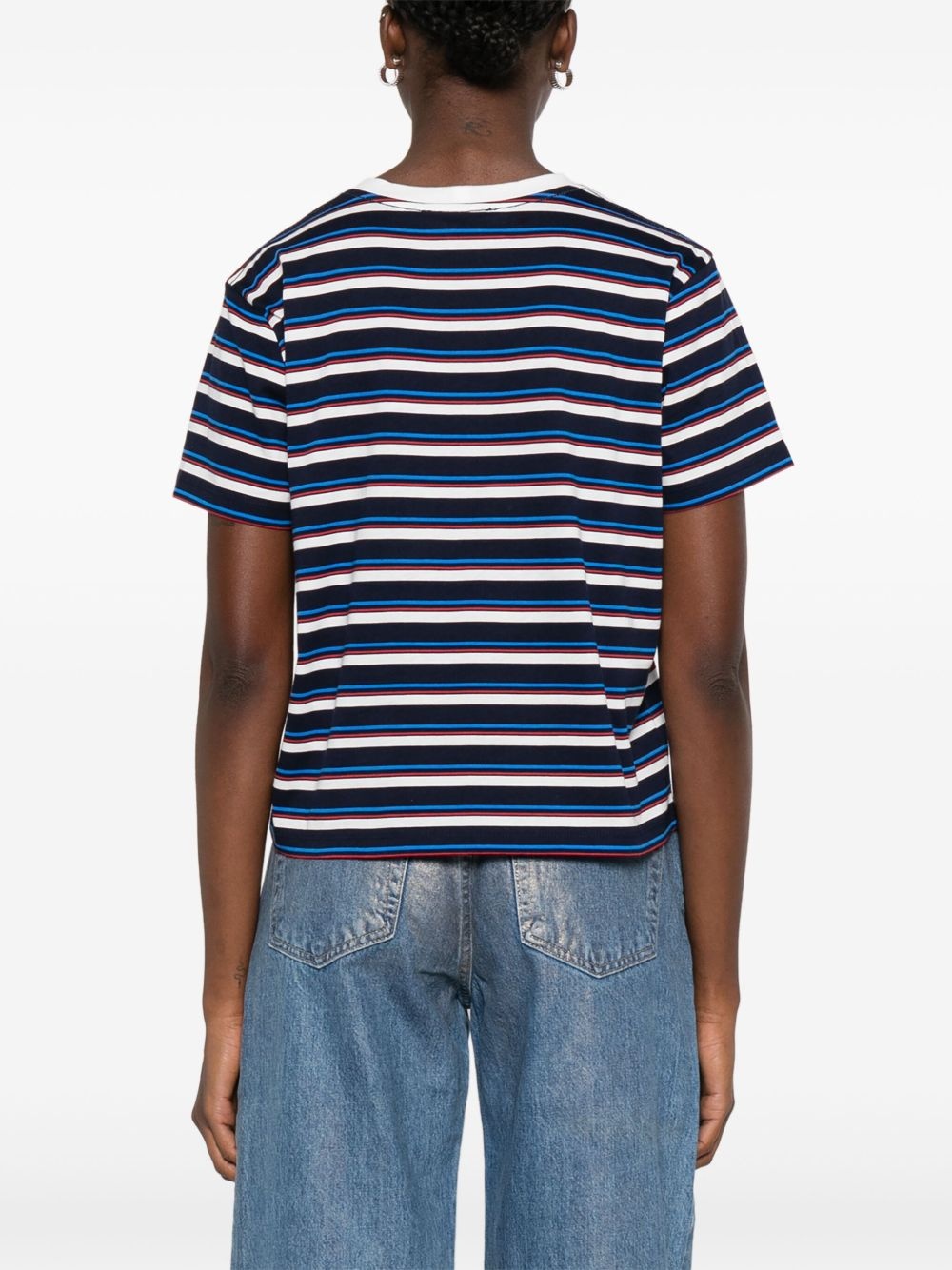 striped T-shirt - 4