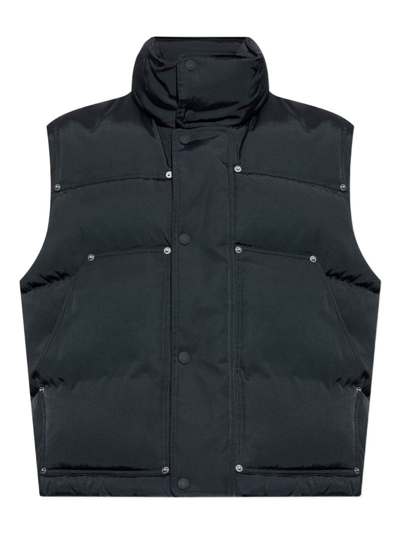 quilted snap-fastening gilet 1
