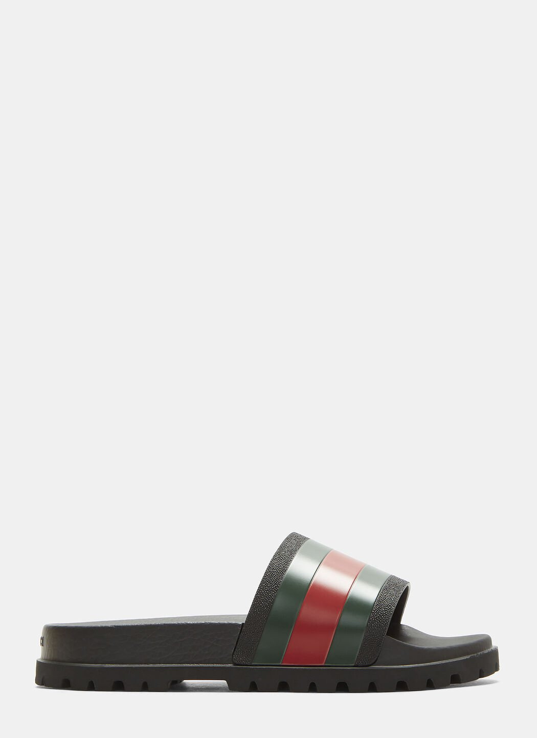 Tricolor Stripe Sandals - 1