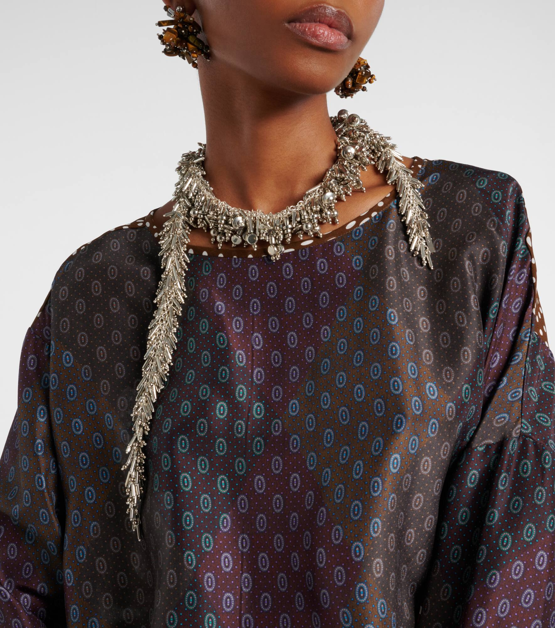 Beaded scarf necklace - 3