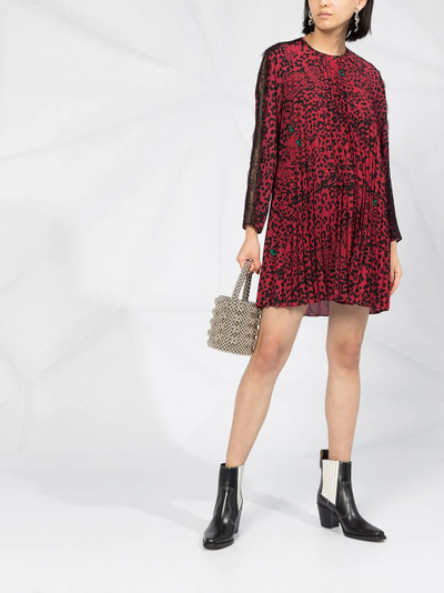 REDValentino leopard print swing dress outlook