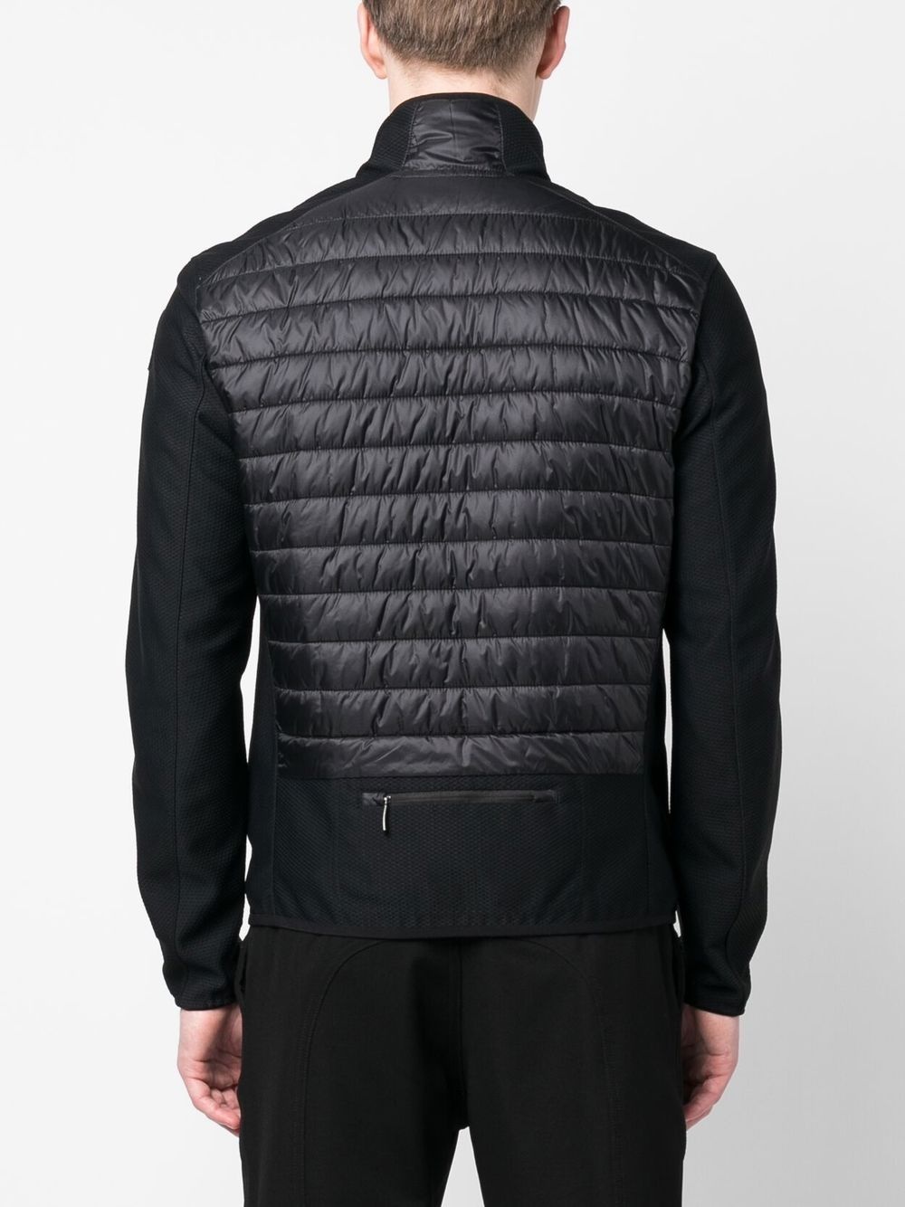 logo-patch padded jacket - 4